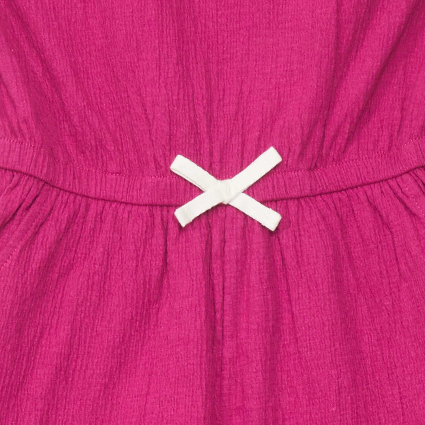 Waffle fabric playsuit HOT PINK