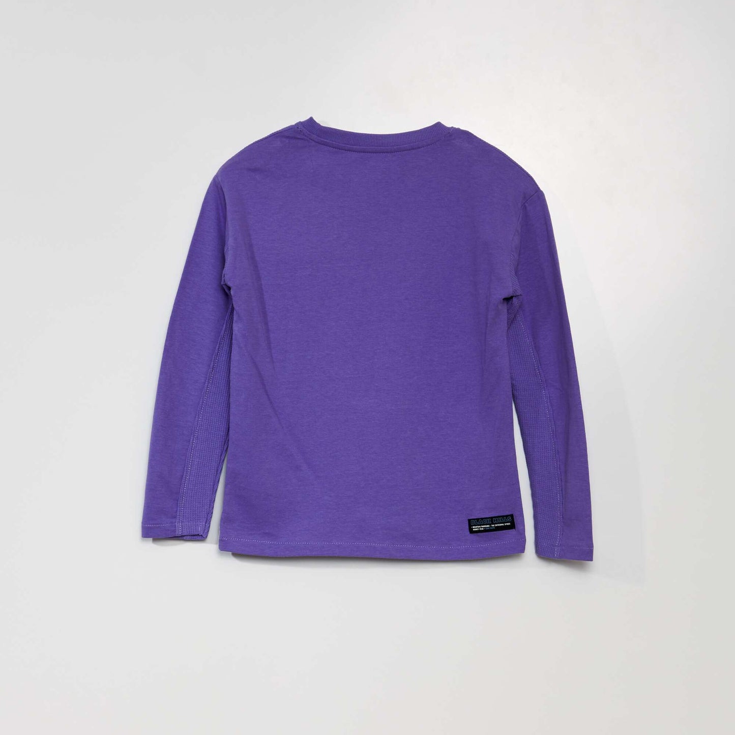 Microfibre and jersey knit T-shirt PURPLE