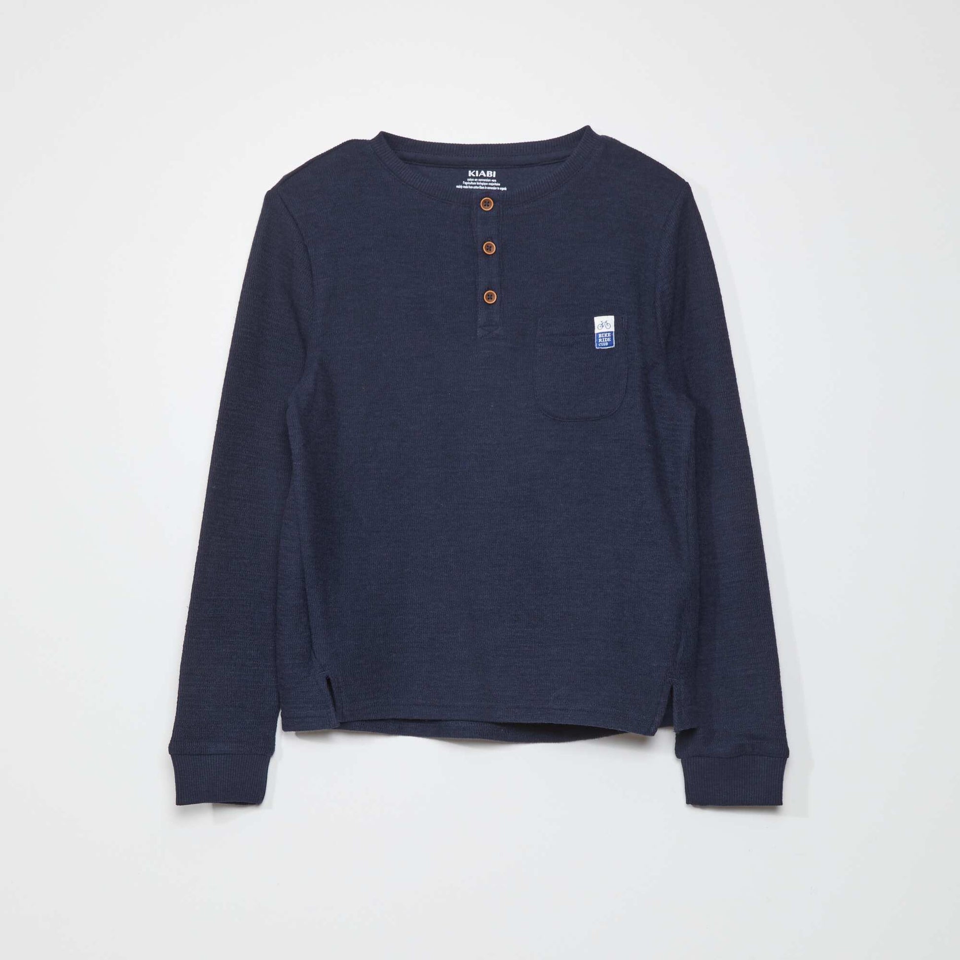 تي شيرت بياقة كبيرة SAPP BLUE