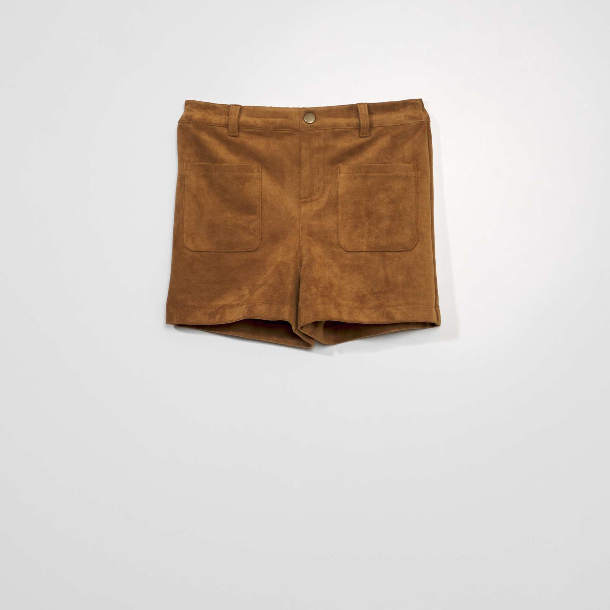 Suede shorts BEIGE