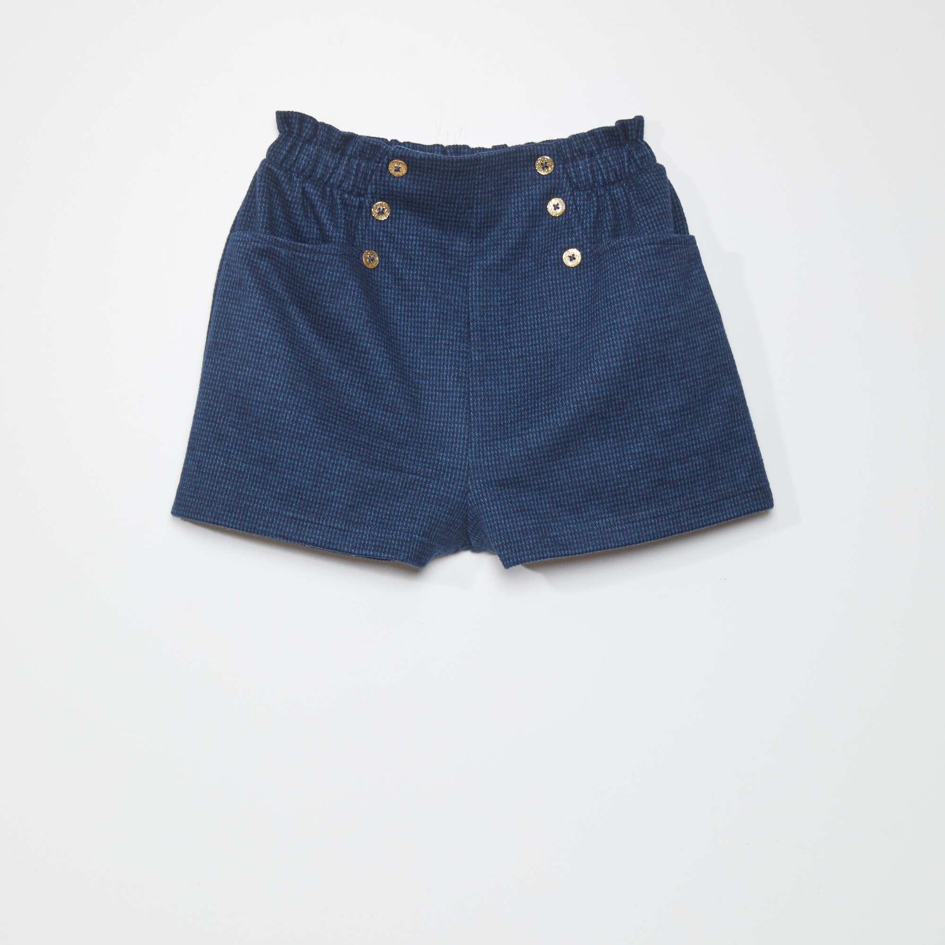 Houndstooth print shorts BLUE_HEN