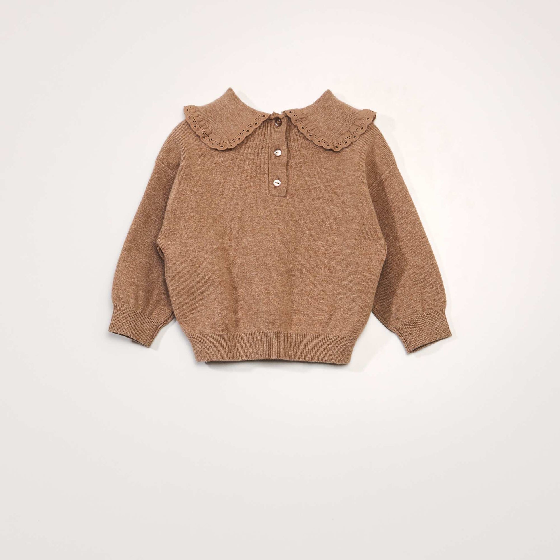 Ribbed sweater and leggings set BEIGE