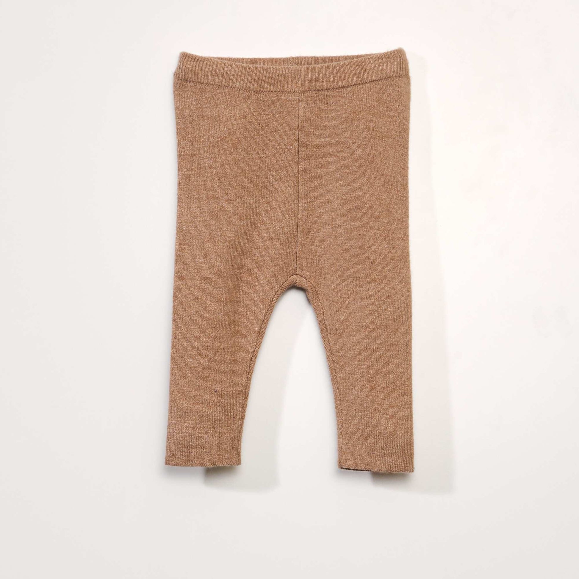 Ribbed sweater and leggings set BEIGE