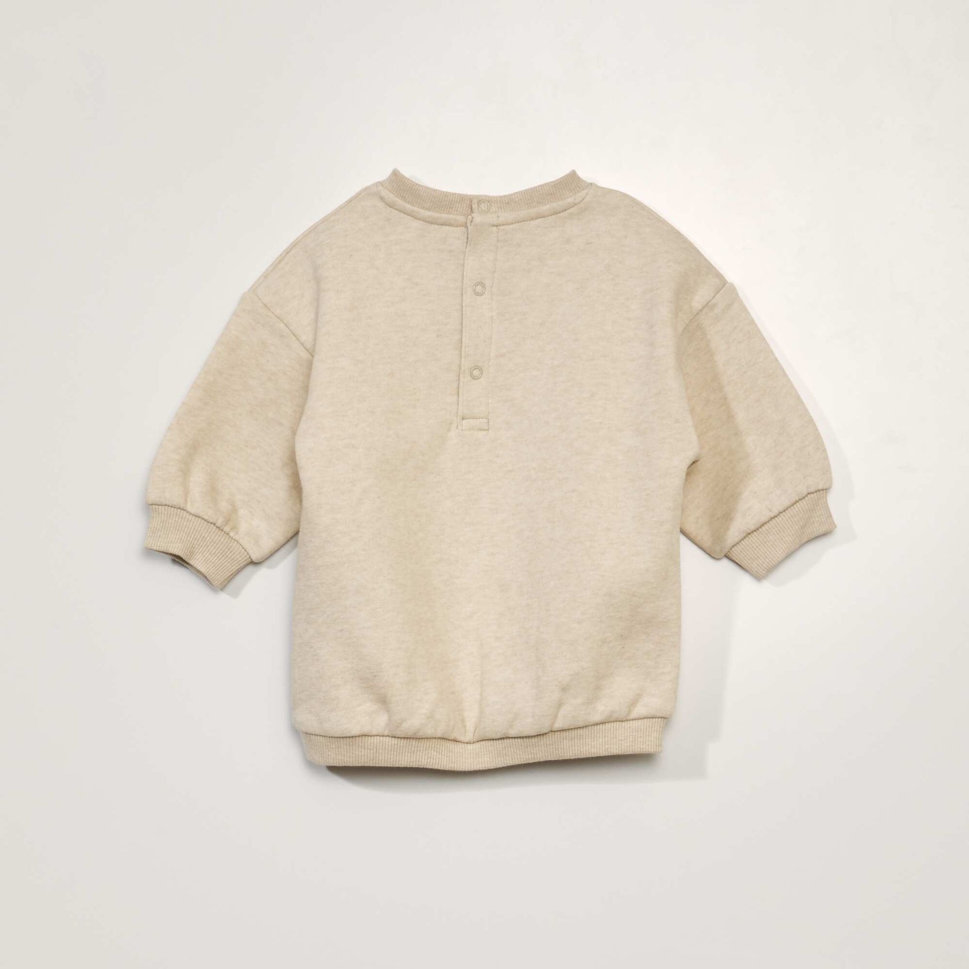 سويت شيرت قماش فستانقماش MESS BEIGE