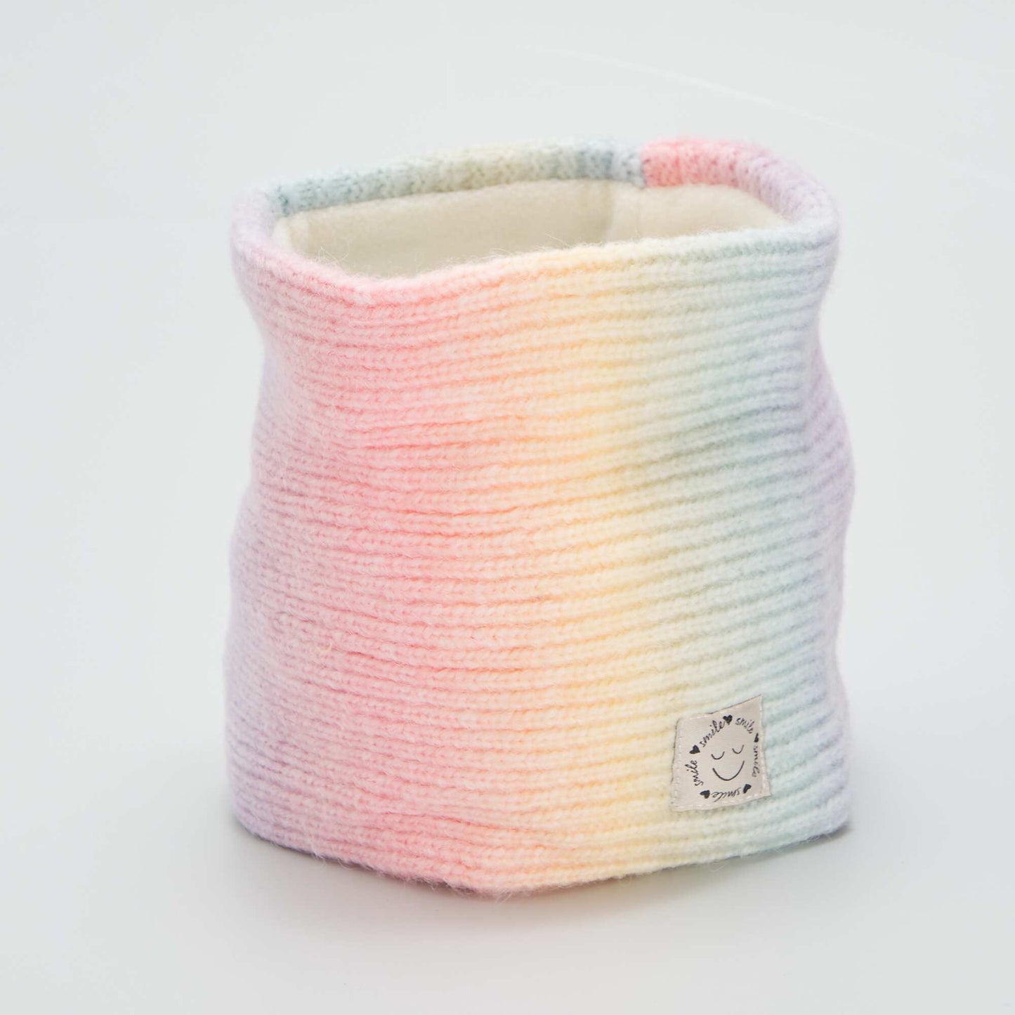 Ribbed knit snood YELLOW