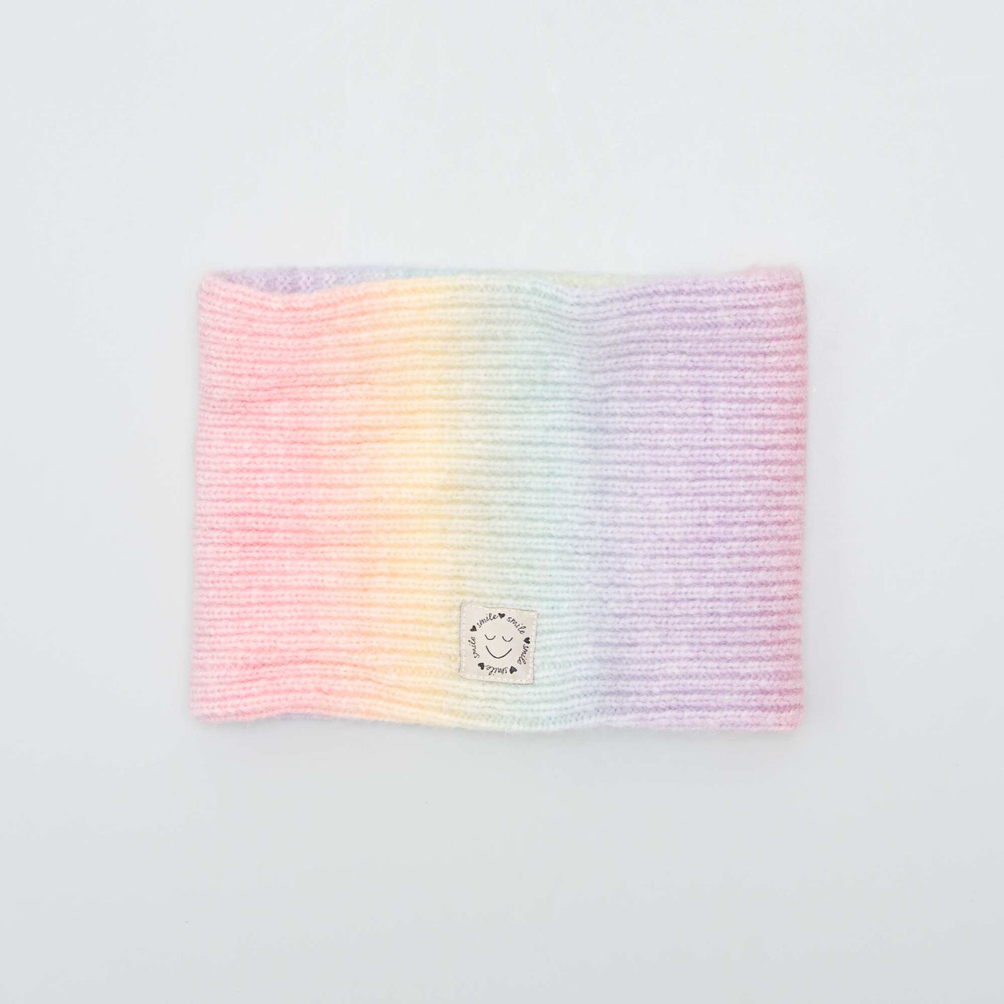 Ribbed knit snood YELLOW