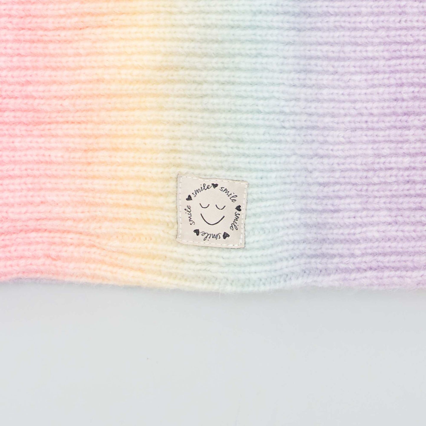 Ribbed knit snood YELLOW