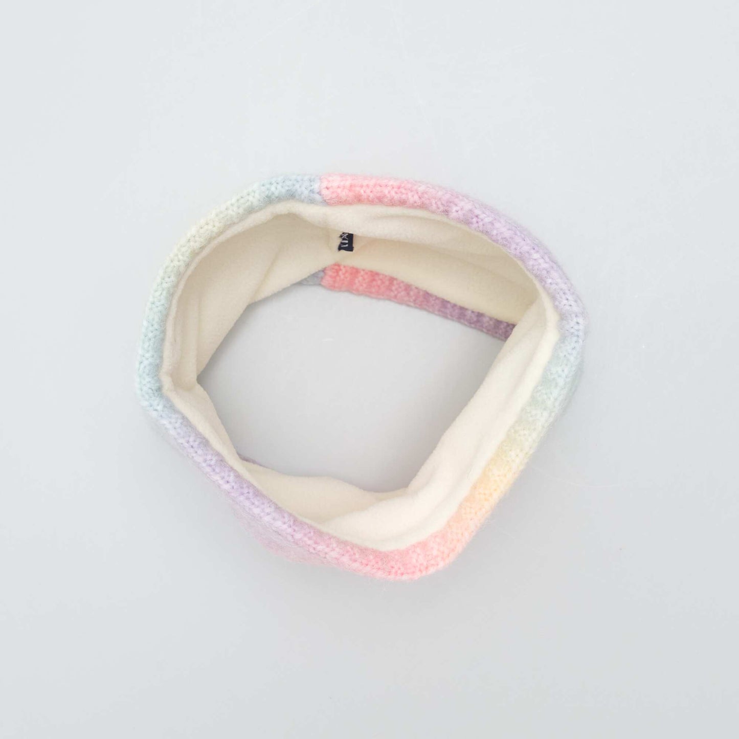 Ribbed knit snood YELLOW