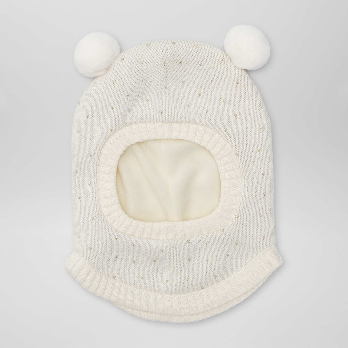 Knit balaclava WHITE