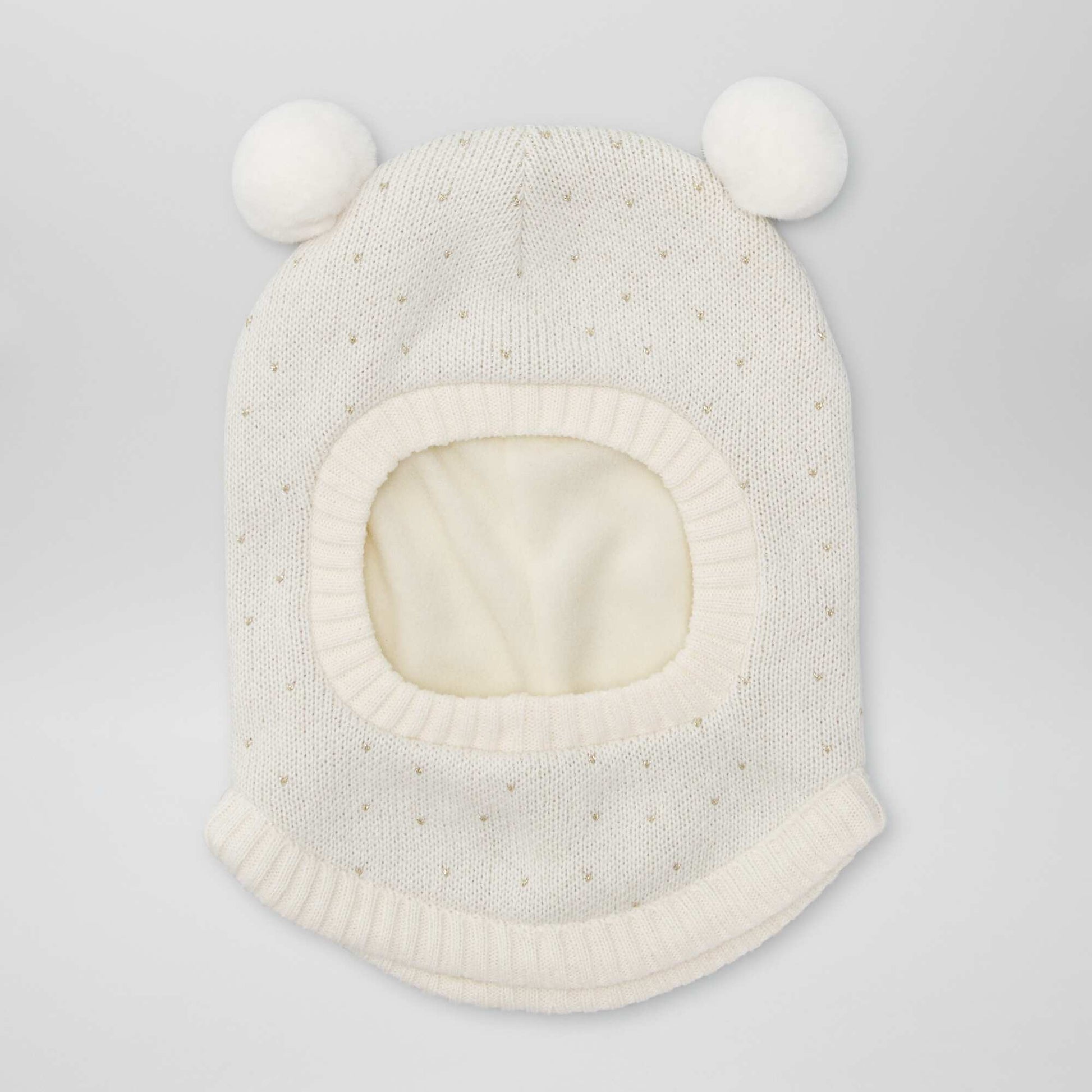 Knit balaclava WHITE