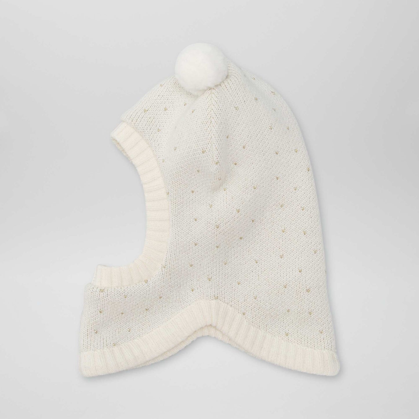 Knit balaclava WHITE