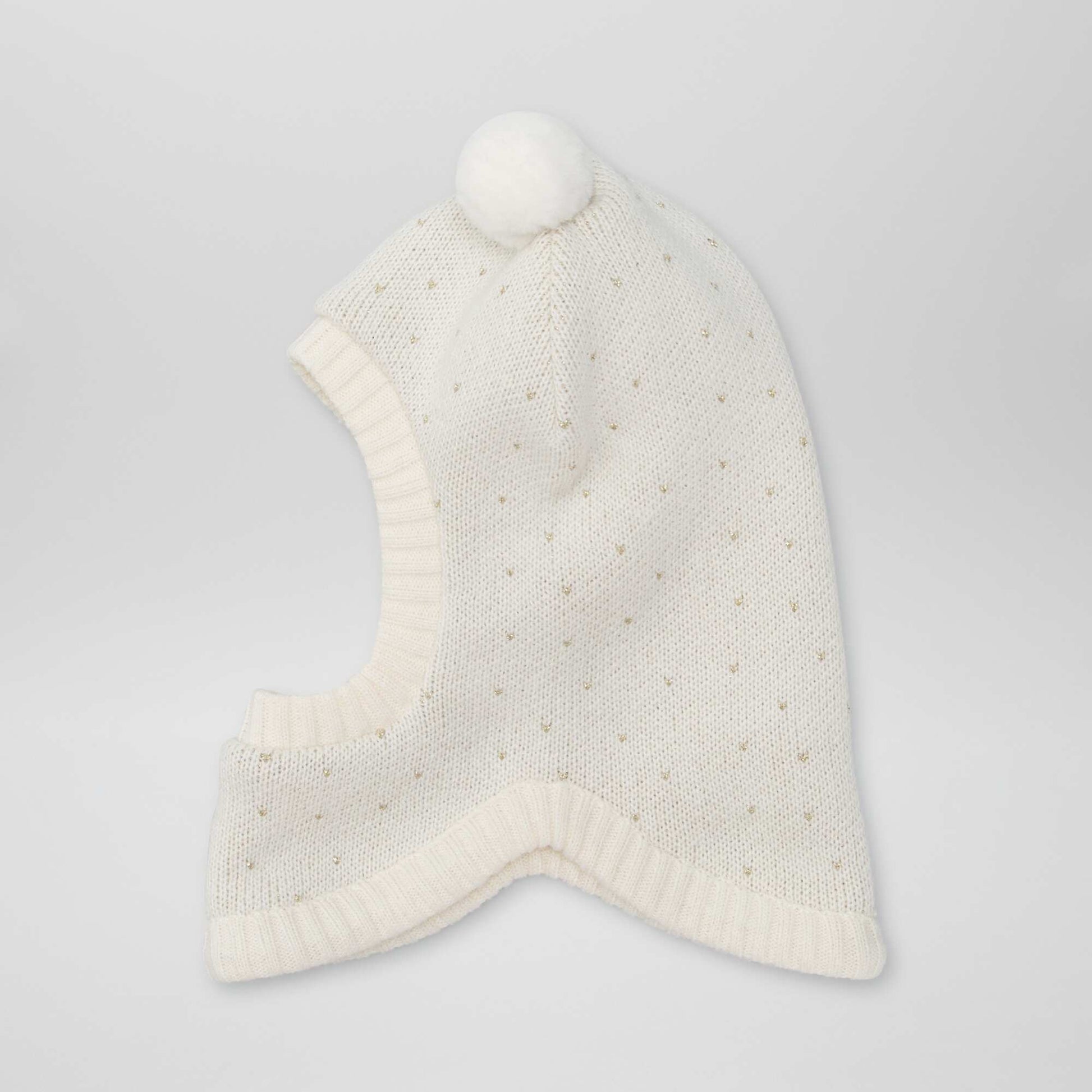 Knit balaclava WHITE