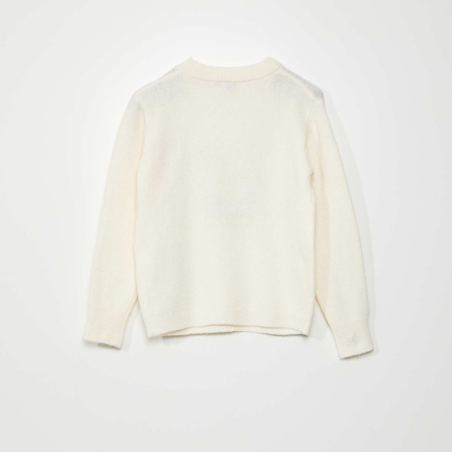 Stag Christmas jumper WHITE