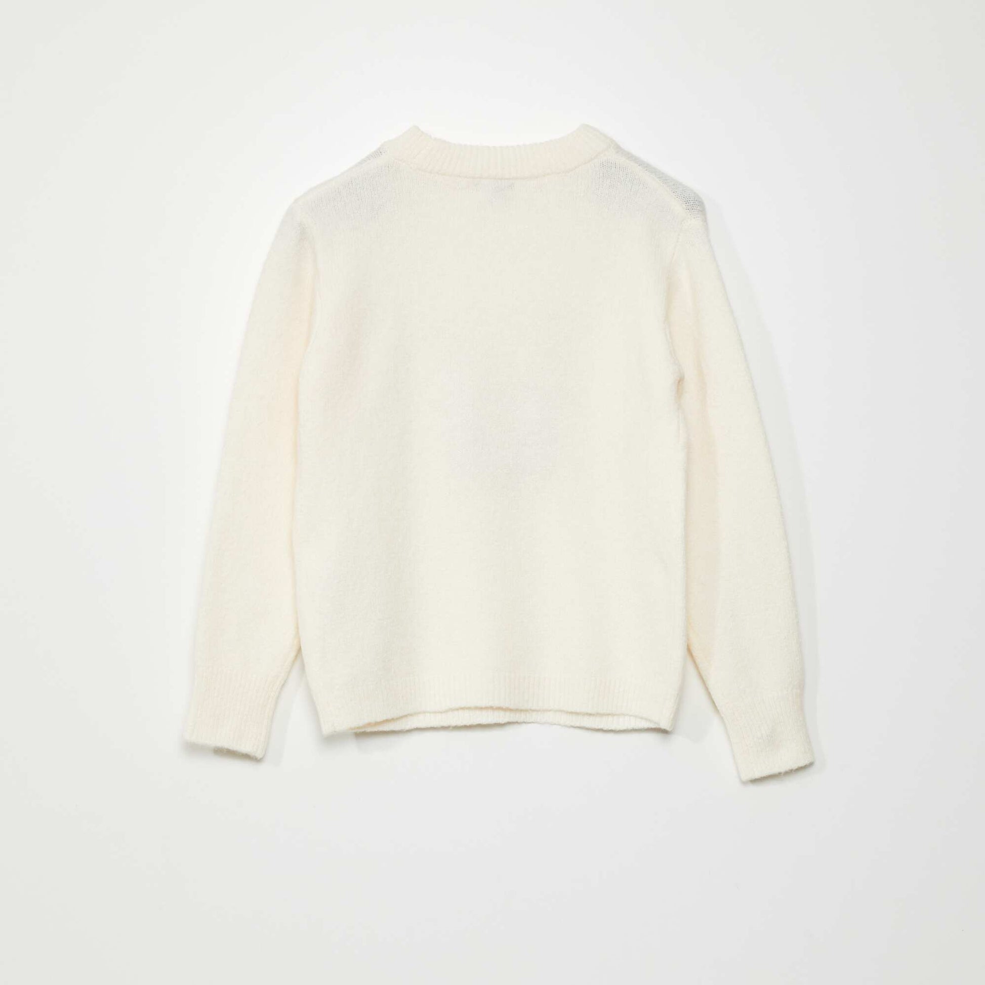 Stag Christmas jumper WHITE