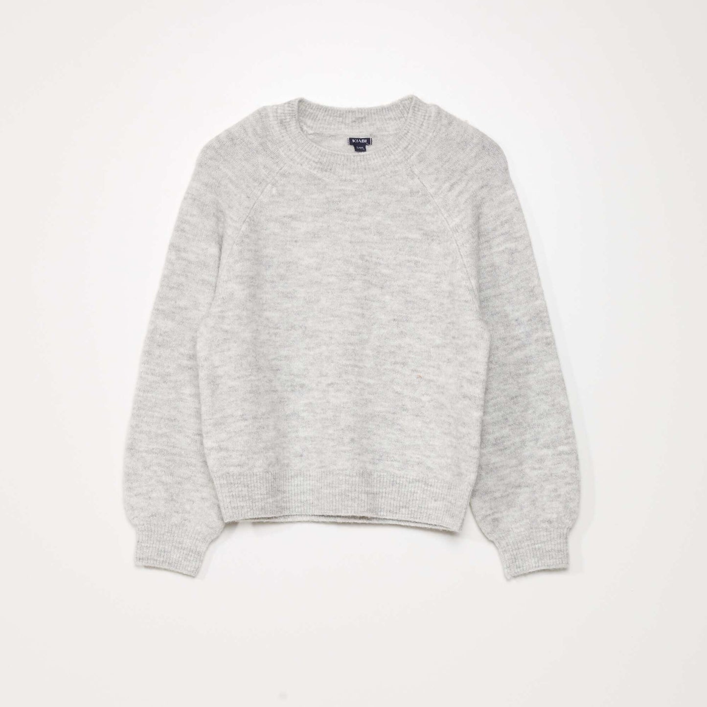 Round-neck knit jumper GREY