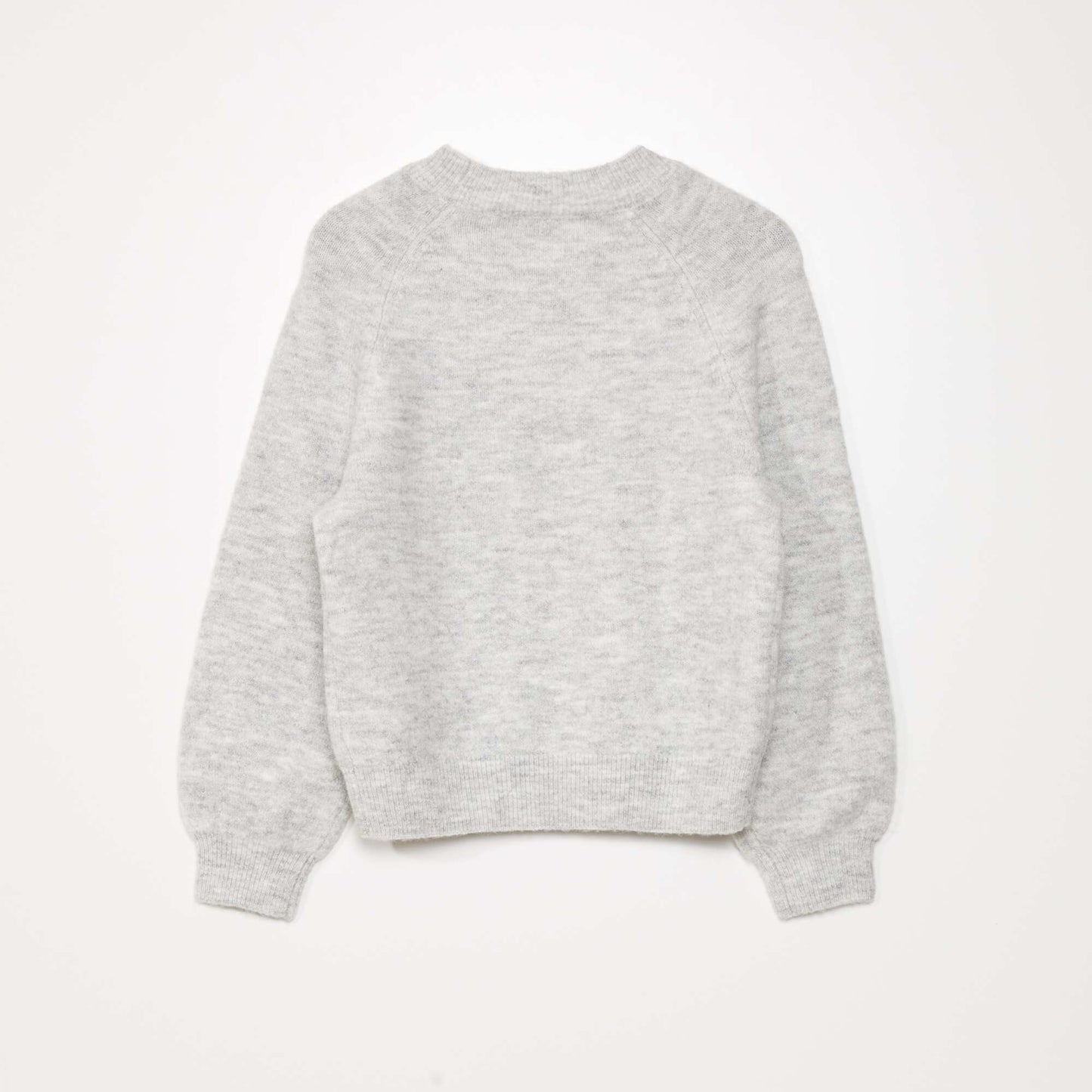 Round-neck knit jumper GREY