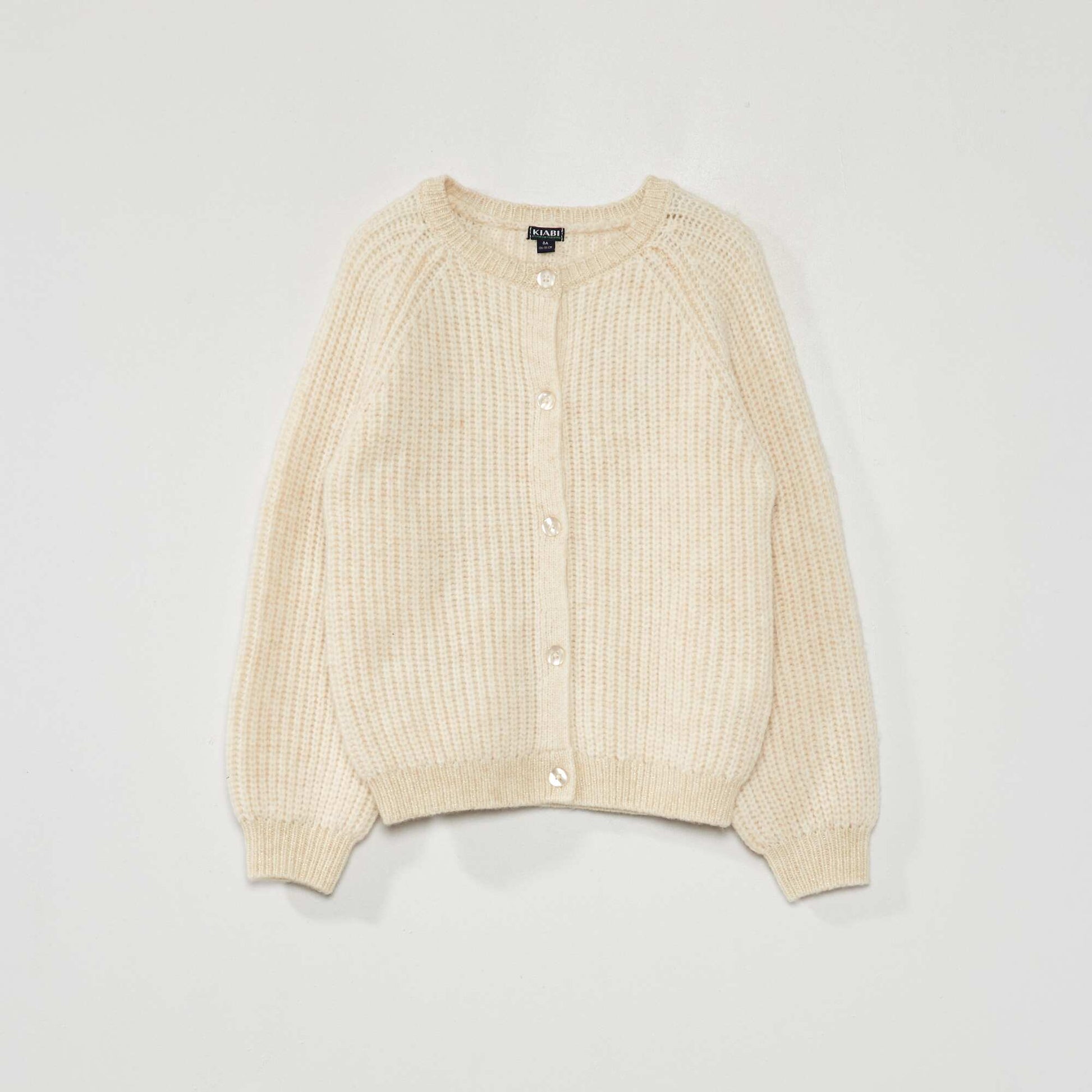 Chunky knit cardigan BEIGE