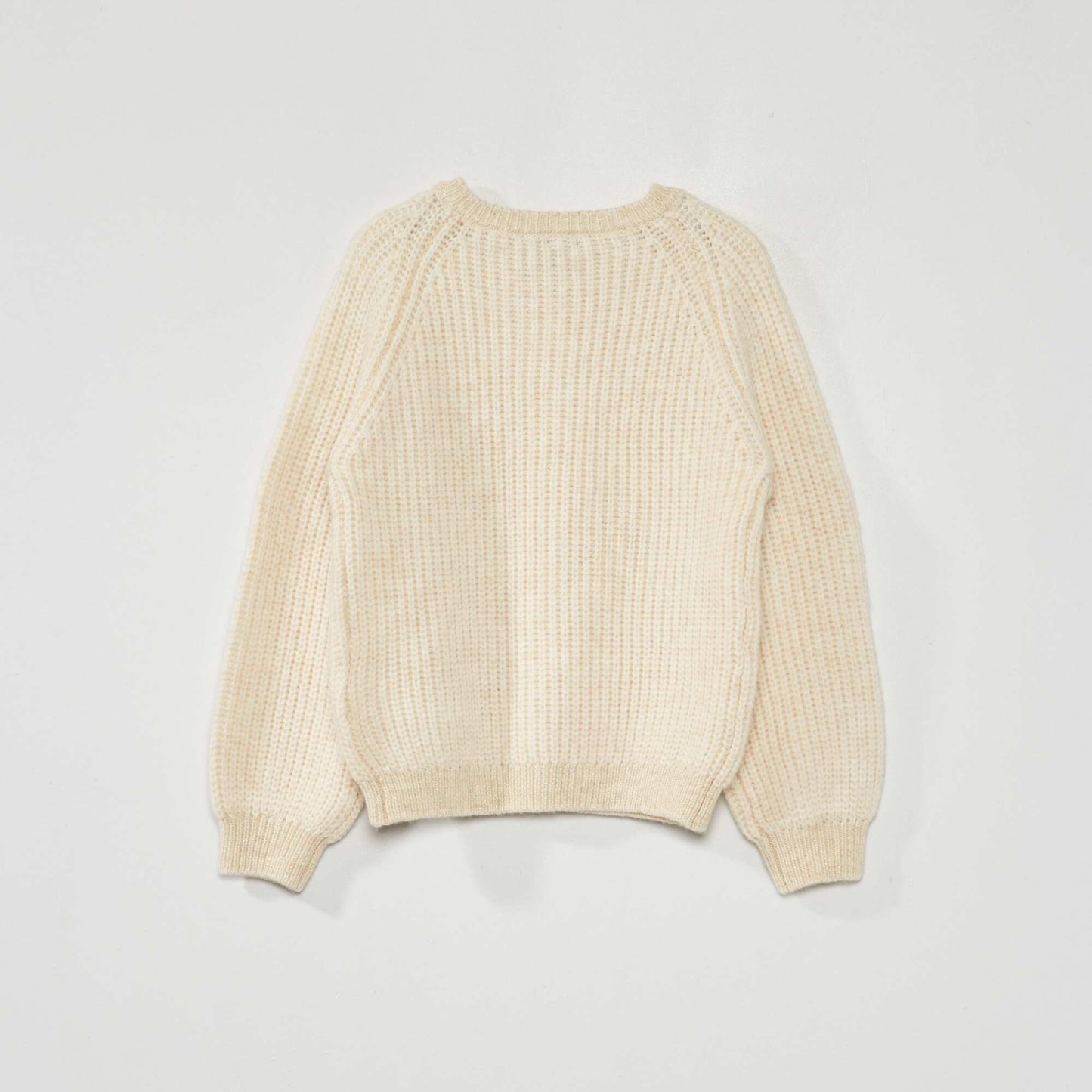 Chunky knit cardigan BEIGE