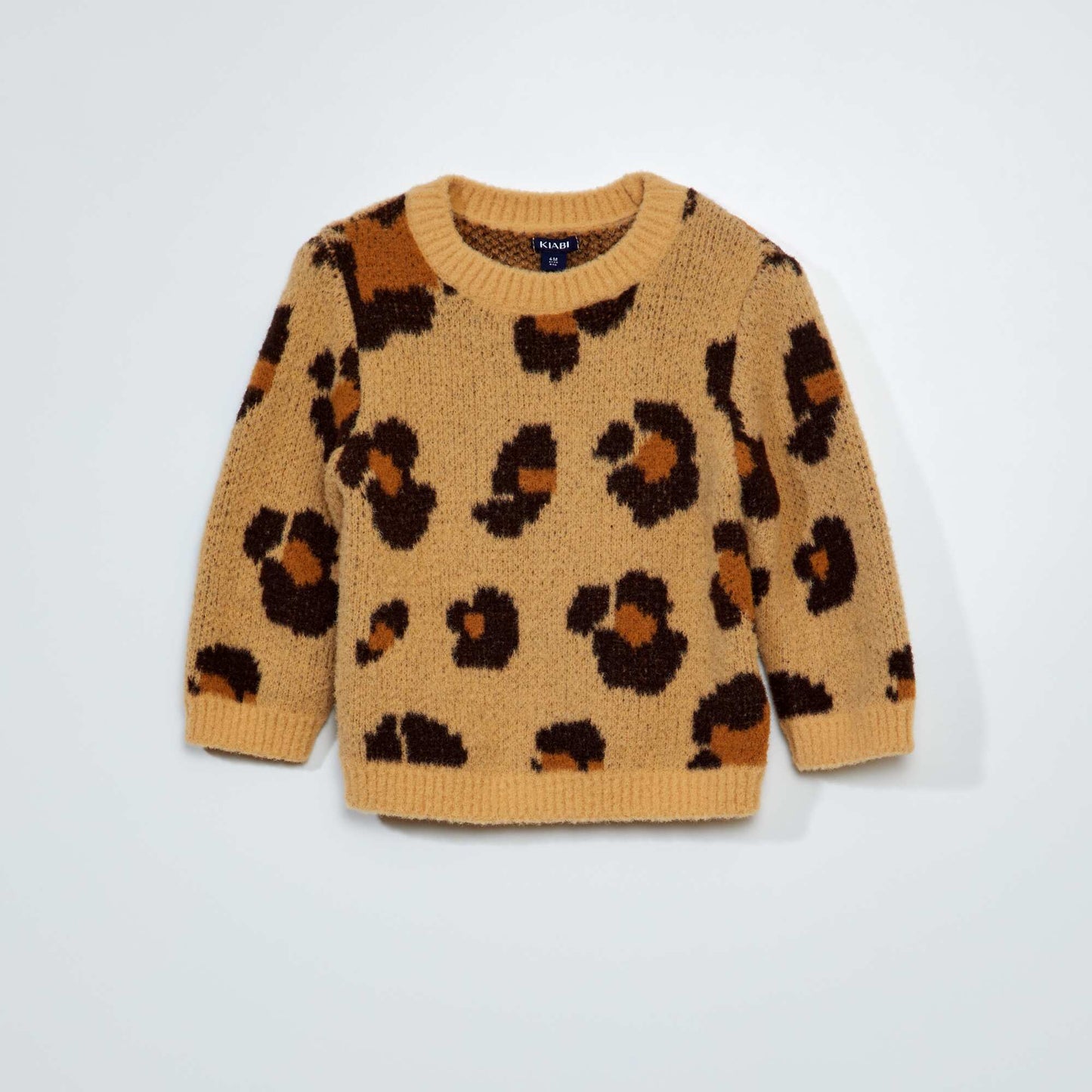 Leopard print sweater WHITE