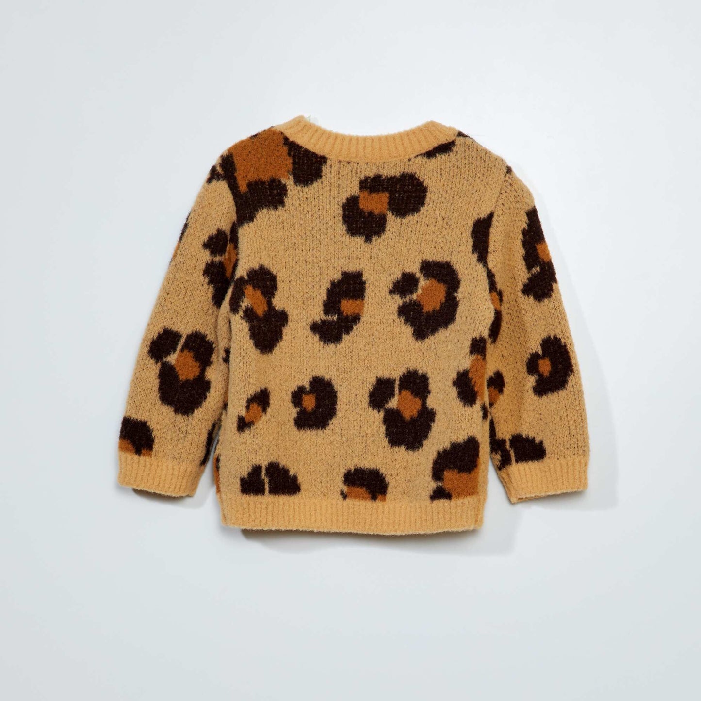 Leopard print sweater WHITE
