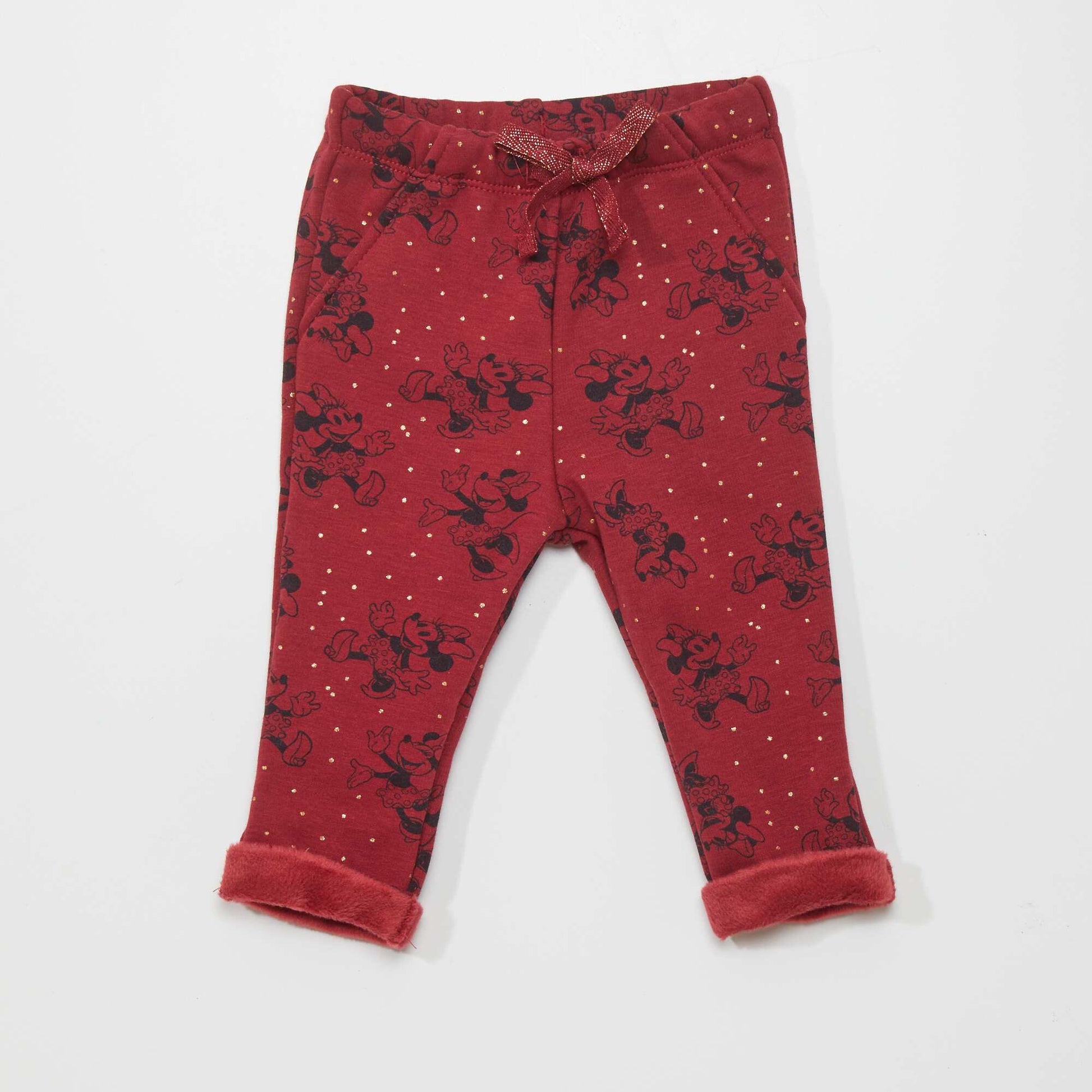 'Disney' sweatshirt fabric trousers RED