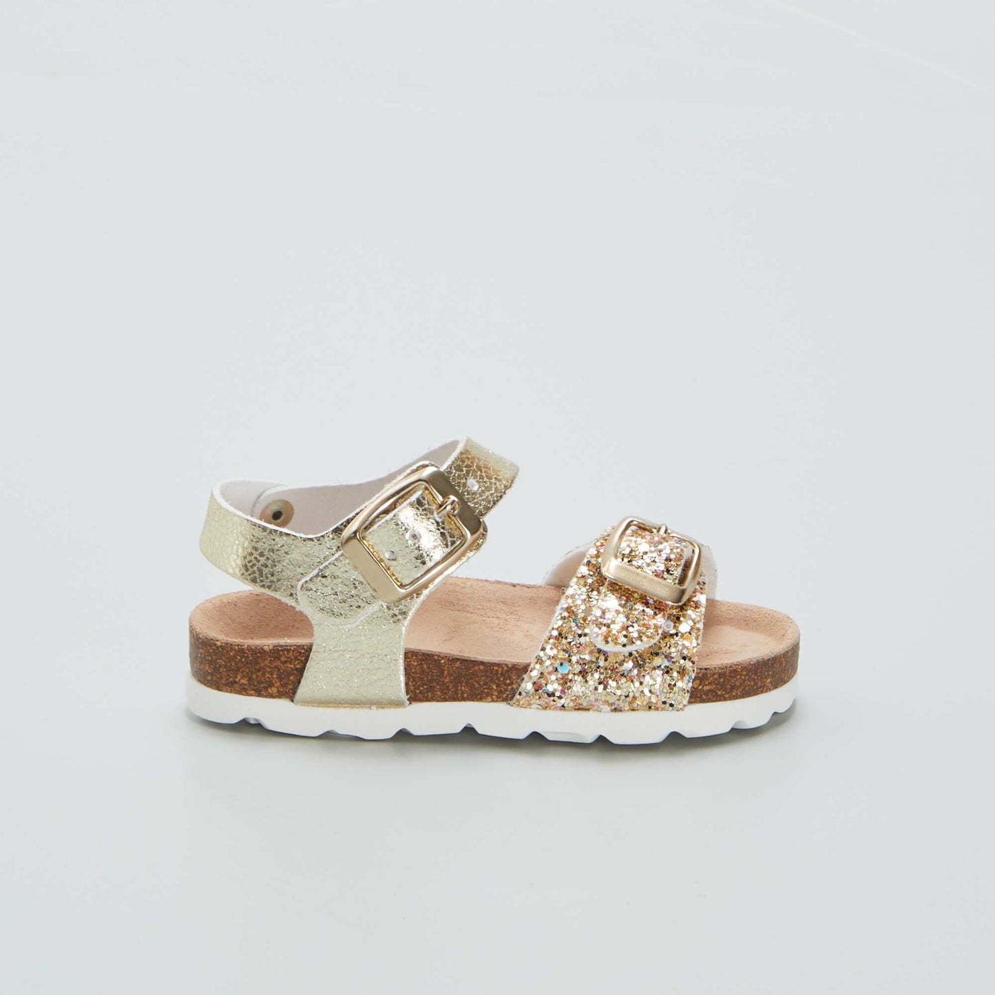 Sandals with gold-coloured straps HO_GOLD