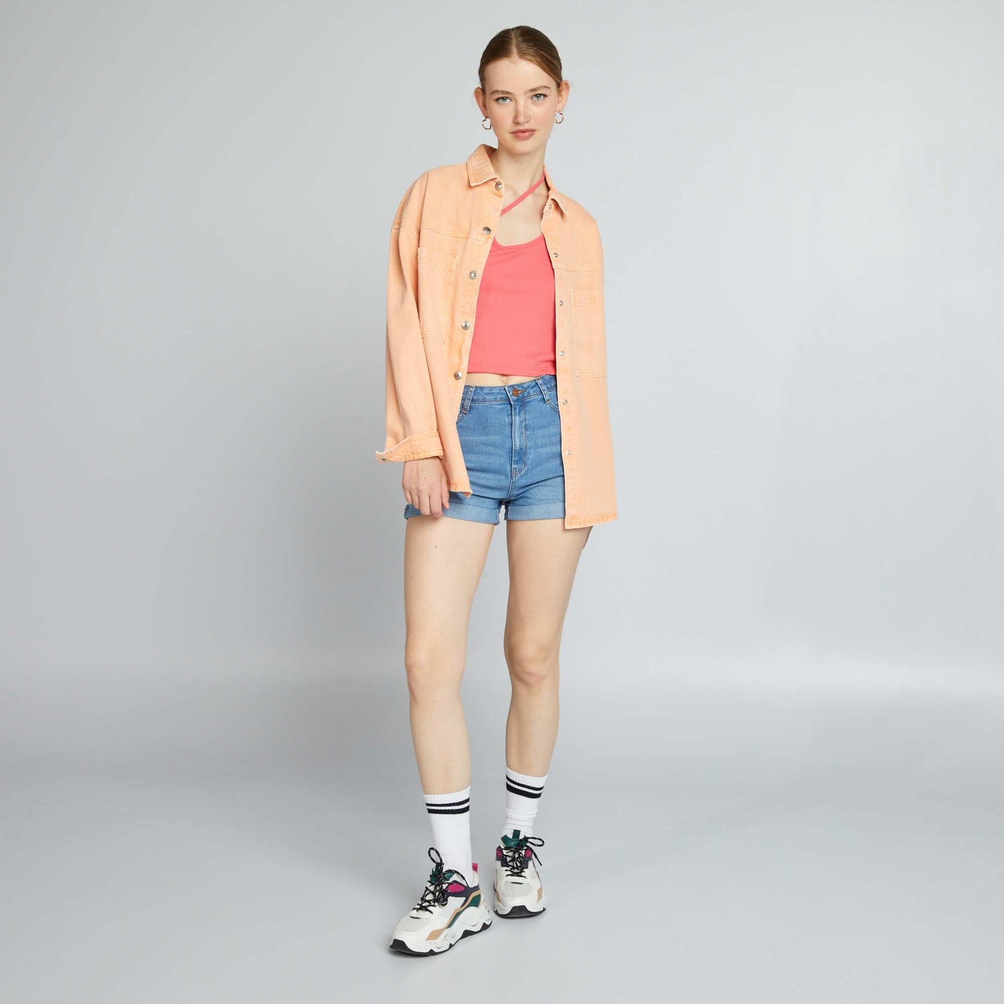سترة قصيرة بأحزمة غير متناظرة PINK