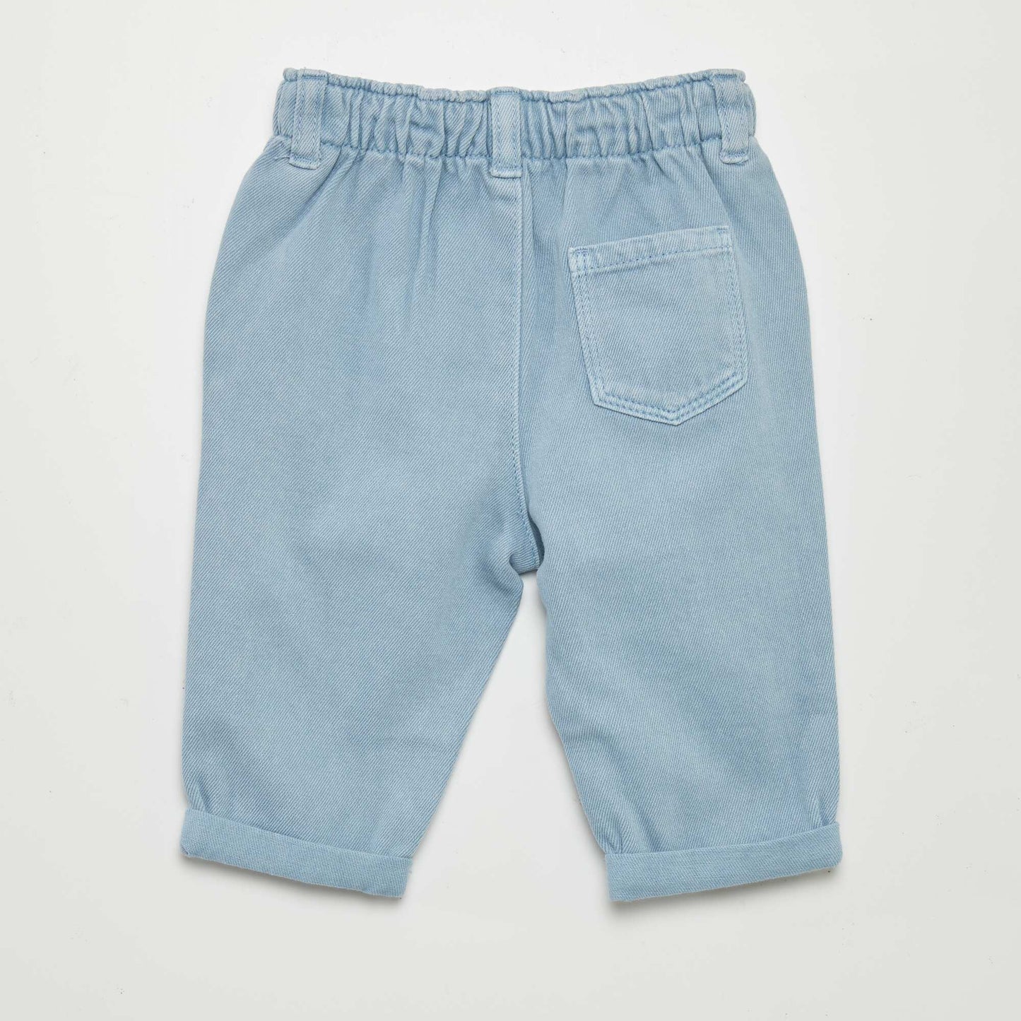Paper bag style trousers BLUE
