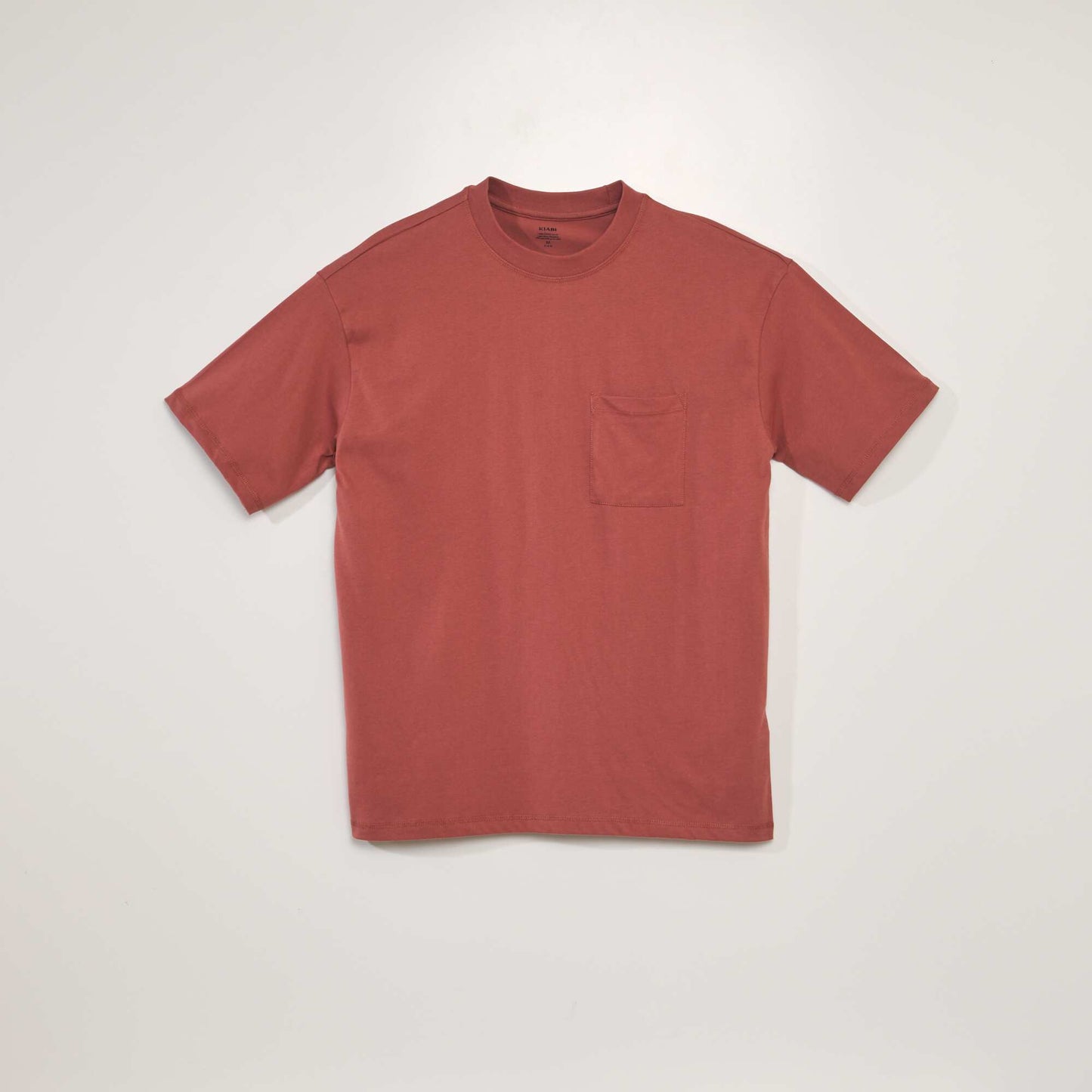 Plain loose-fit T-shirt RED