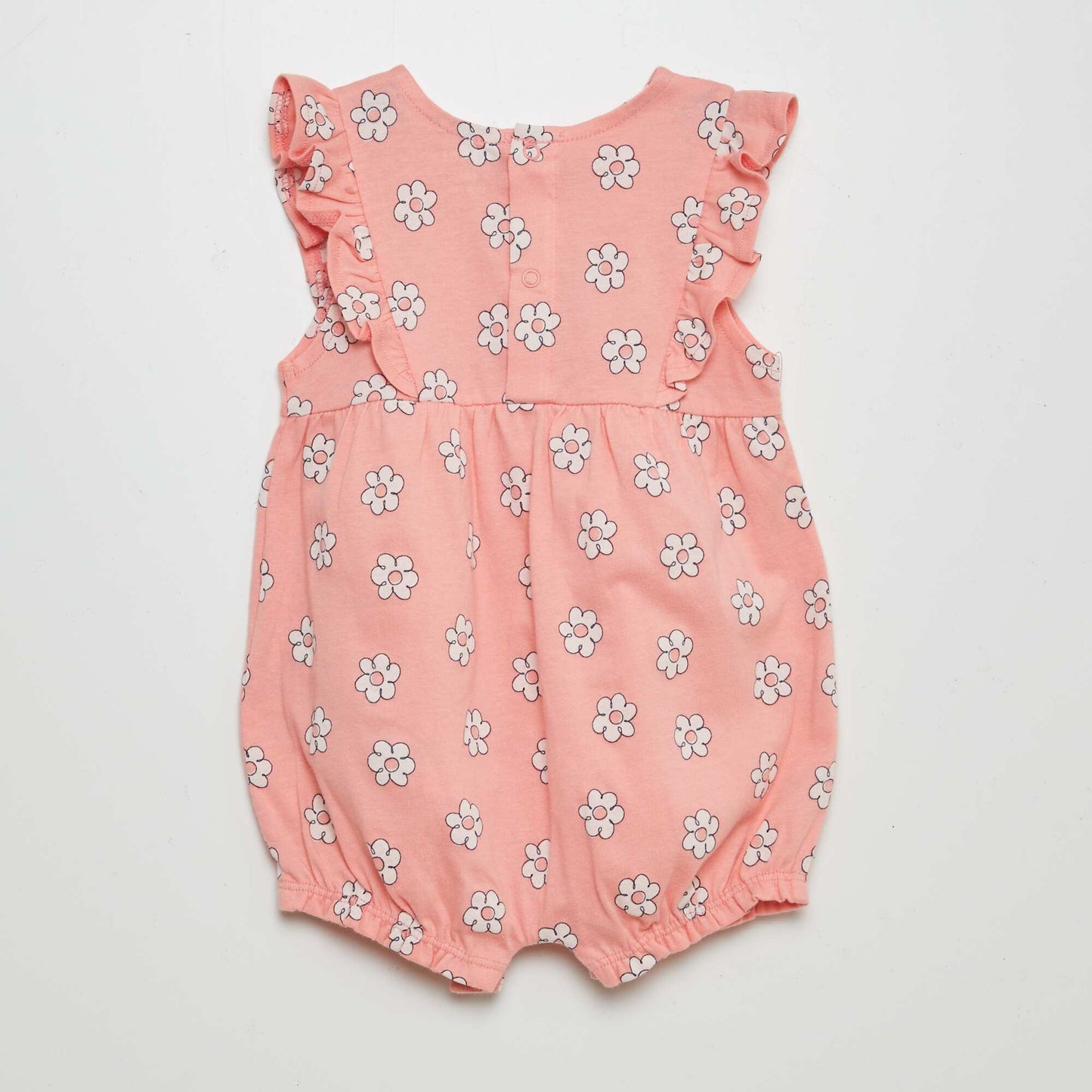 Patterned jersey romper suit PINK