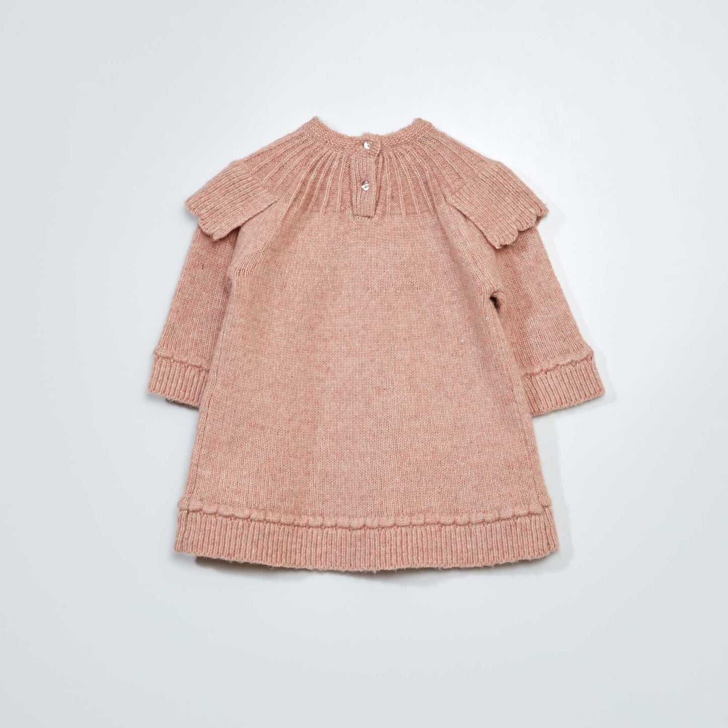 فستان محبوك بياقة جذابة PINK SAMPLE