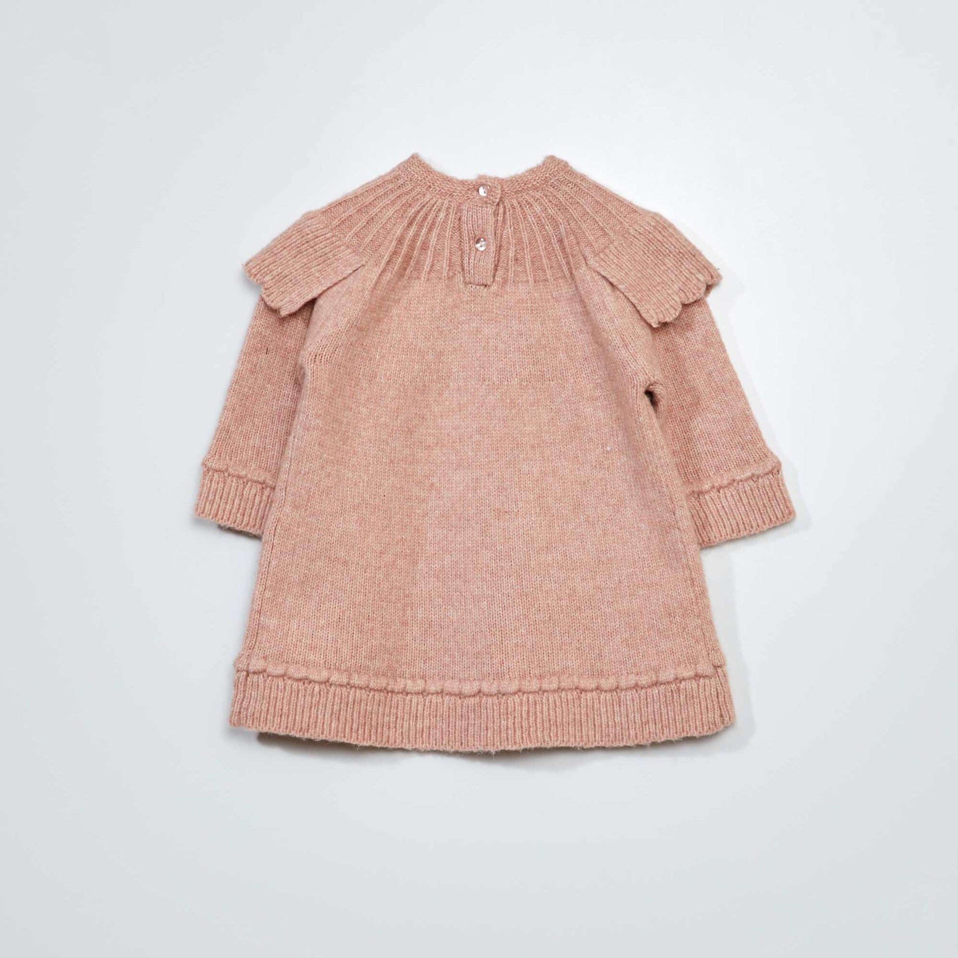 فستان محبوك بياقة جذابة PINK SAMPLE