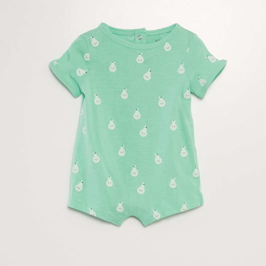 Short romper GREEN