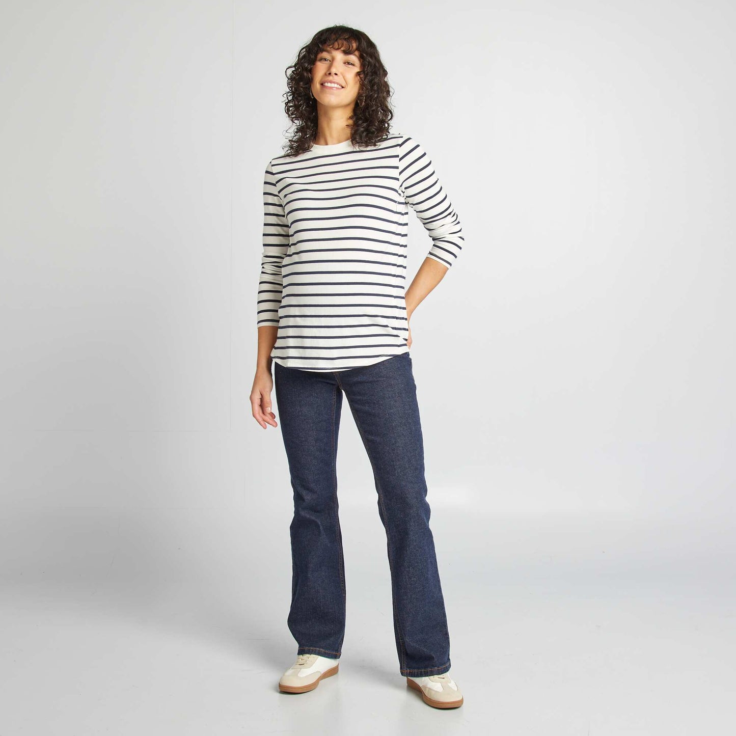 Flared maternity jeans BLUE