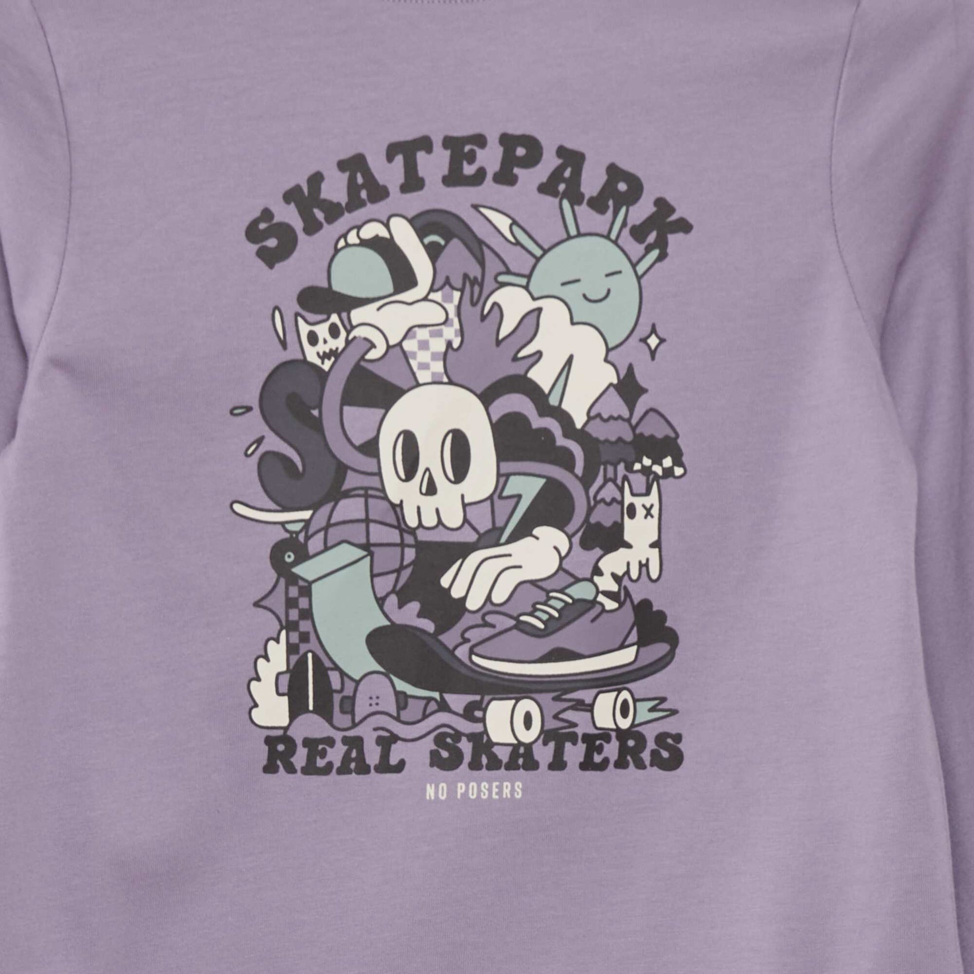 Printed T-shirt PURPLE