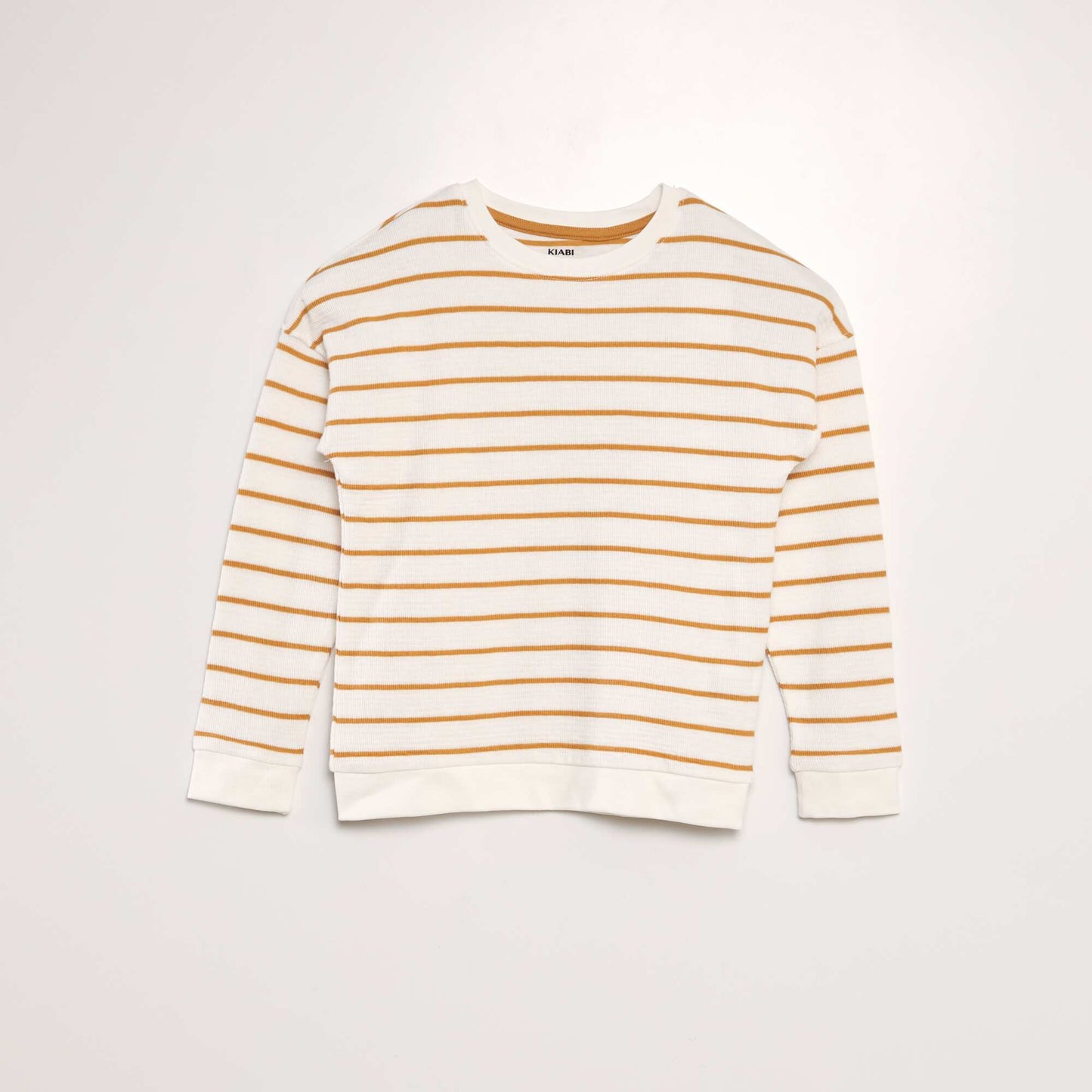Striped sweatshirt WHITE