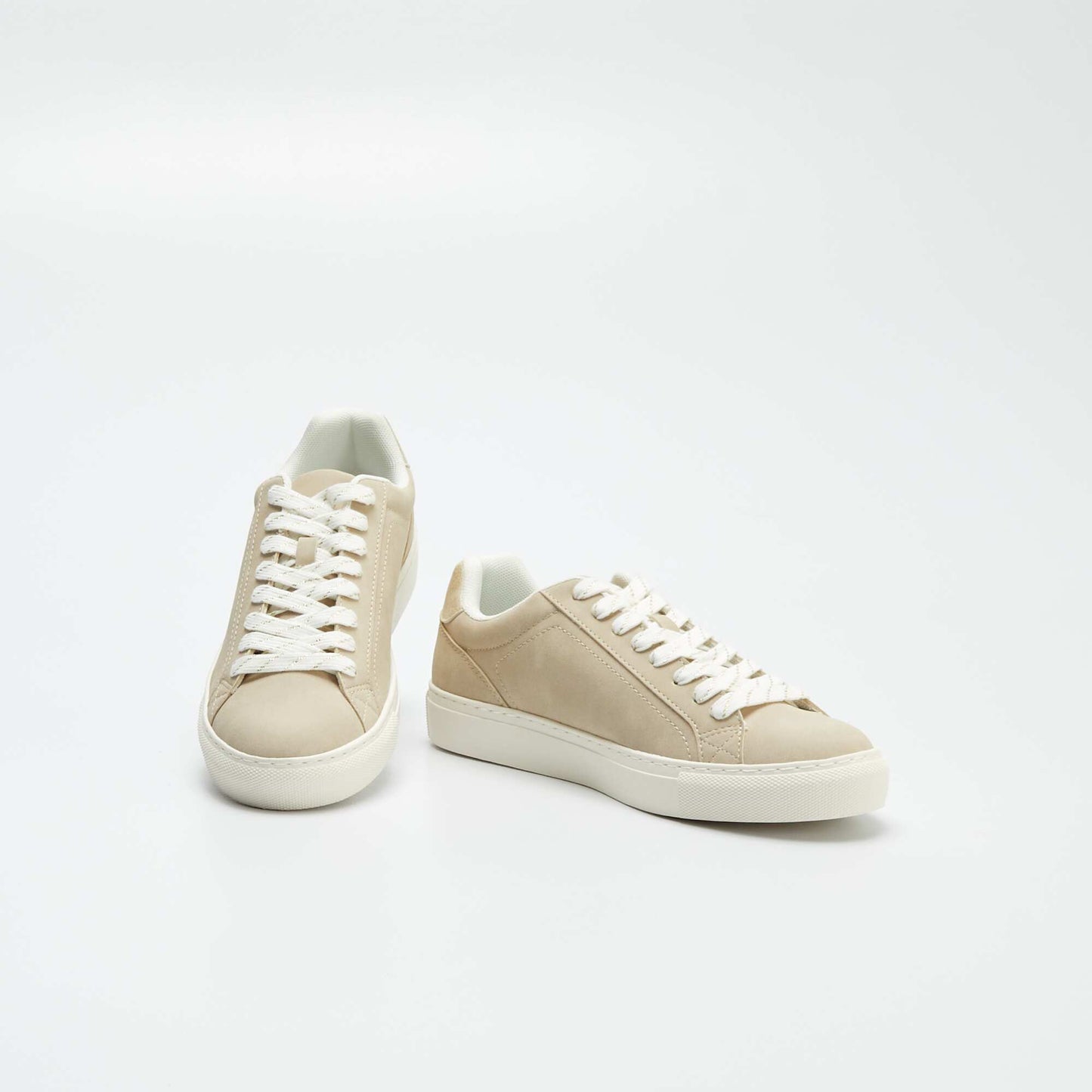 Low-top trainers BEIGE