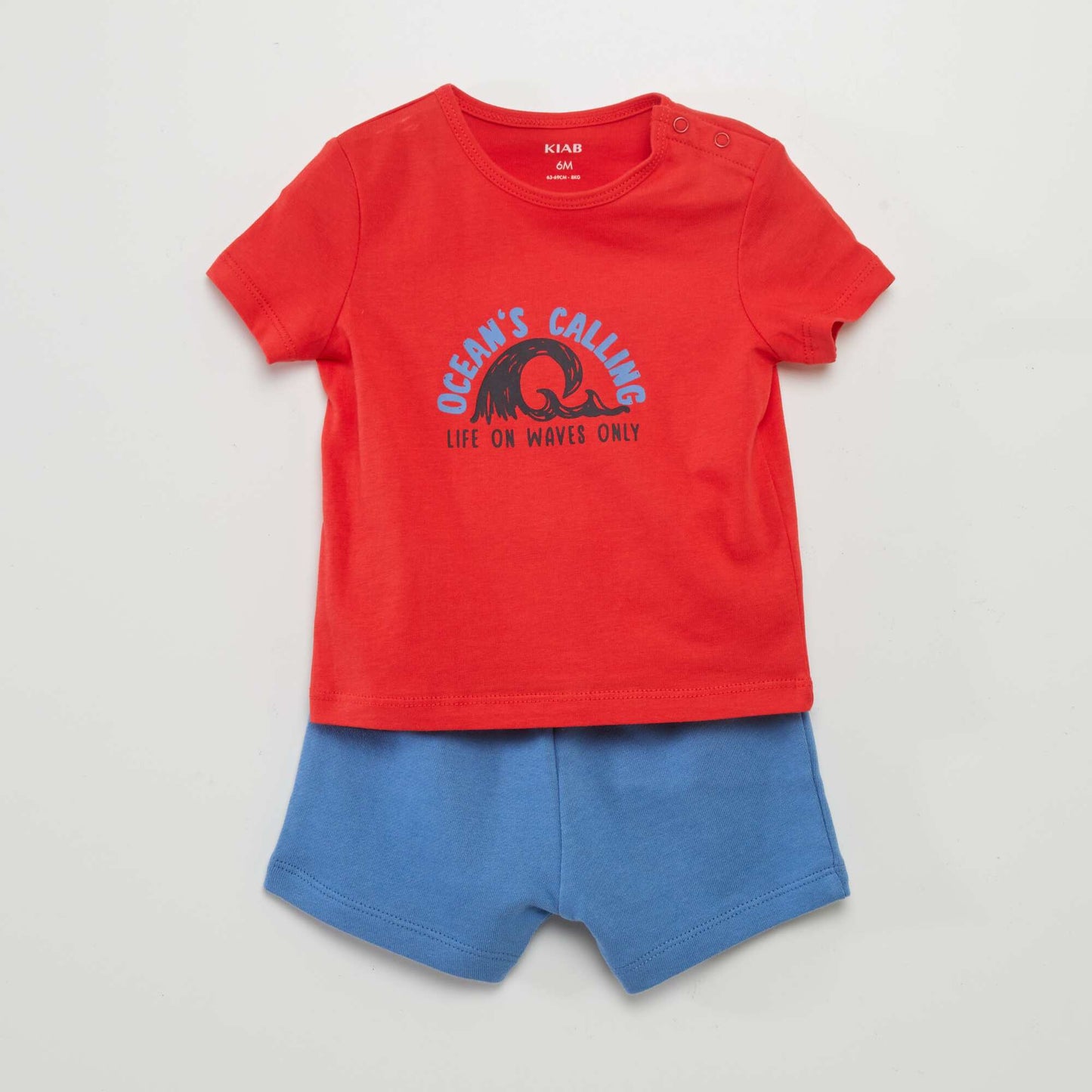 T-shirt + shorts set - 2-piece set BLUE