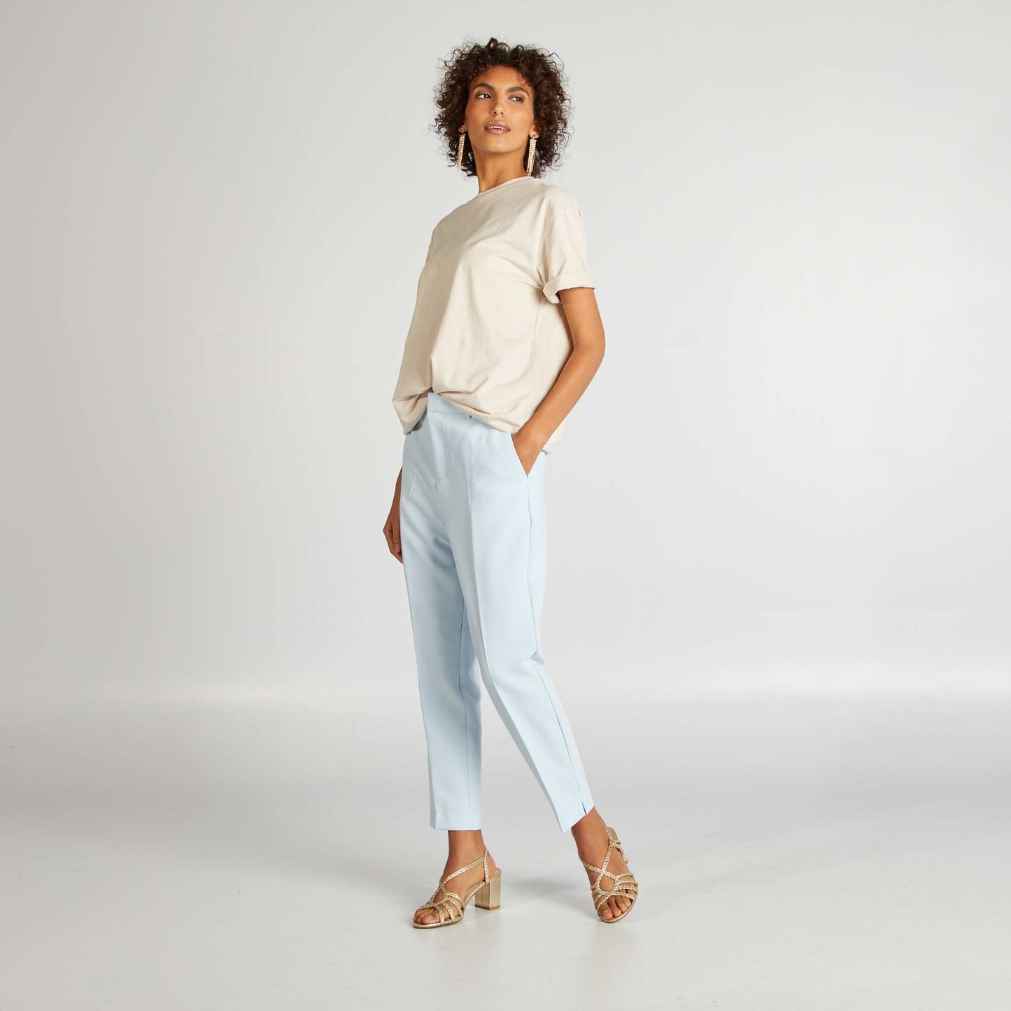 Cigarette trousers BLUE