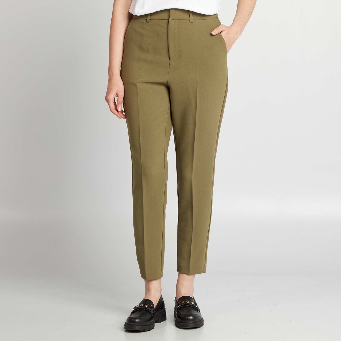 Cigarette trousers KHAKI