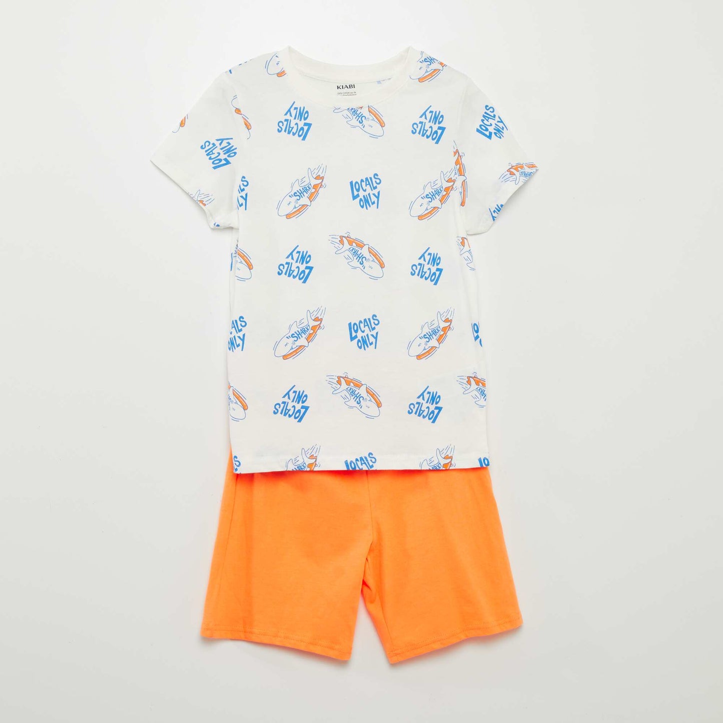 Short 2-piece T-shirt + shorts pyjama set - 2-piece set WHITE