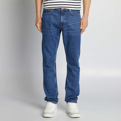 بنطلون جينز بساق مستقيمة - L34 أزرق