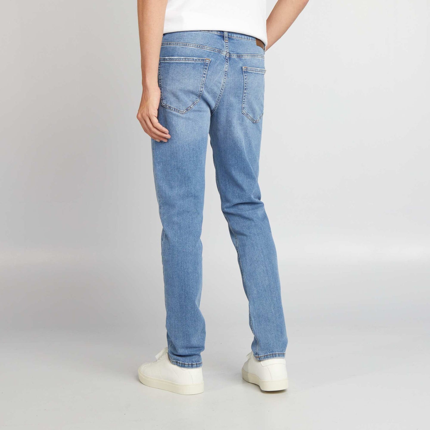 Slim-fit 5-pocket jeans - L34 BLUE