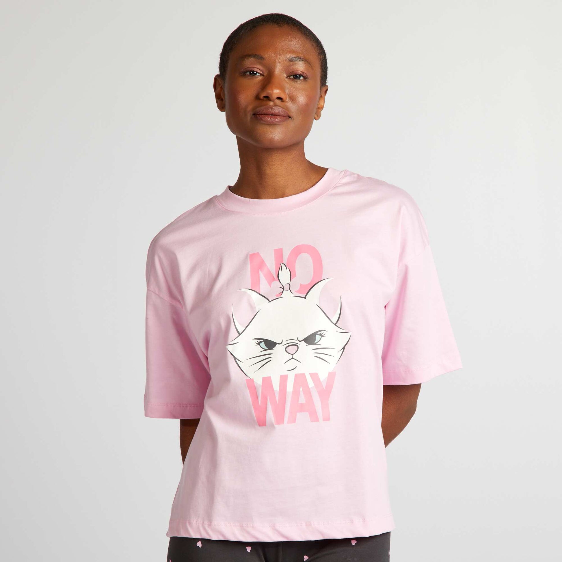 Long 'Marie' pyjamas - 2-piece set PINK