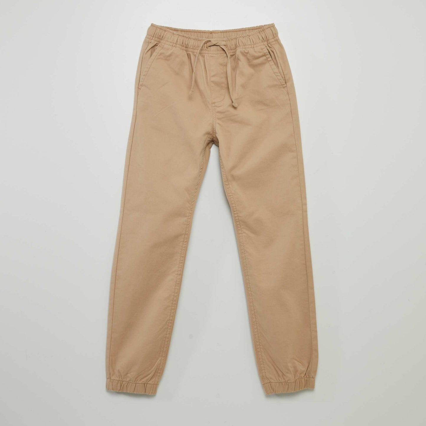 Joggers with elasticated waist BEIGE