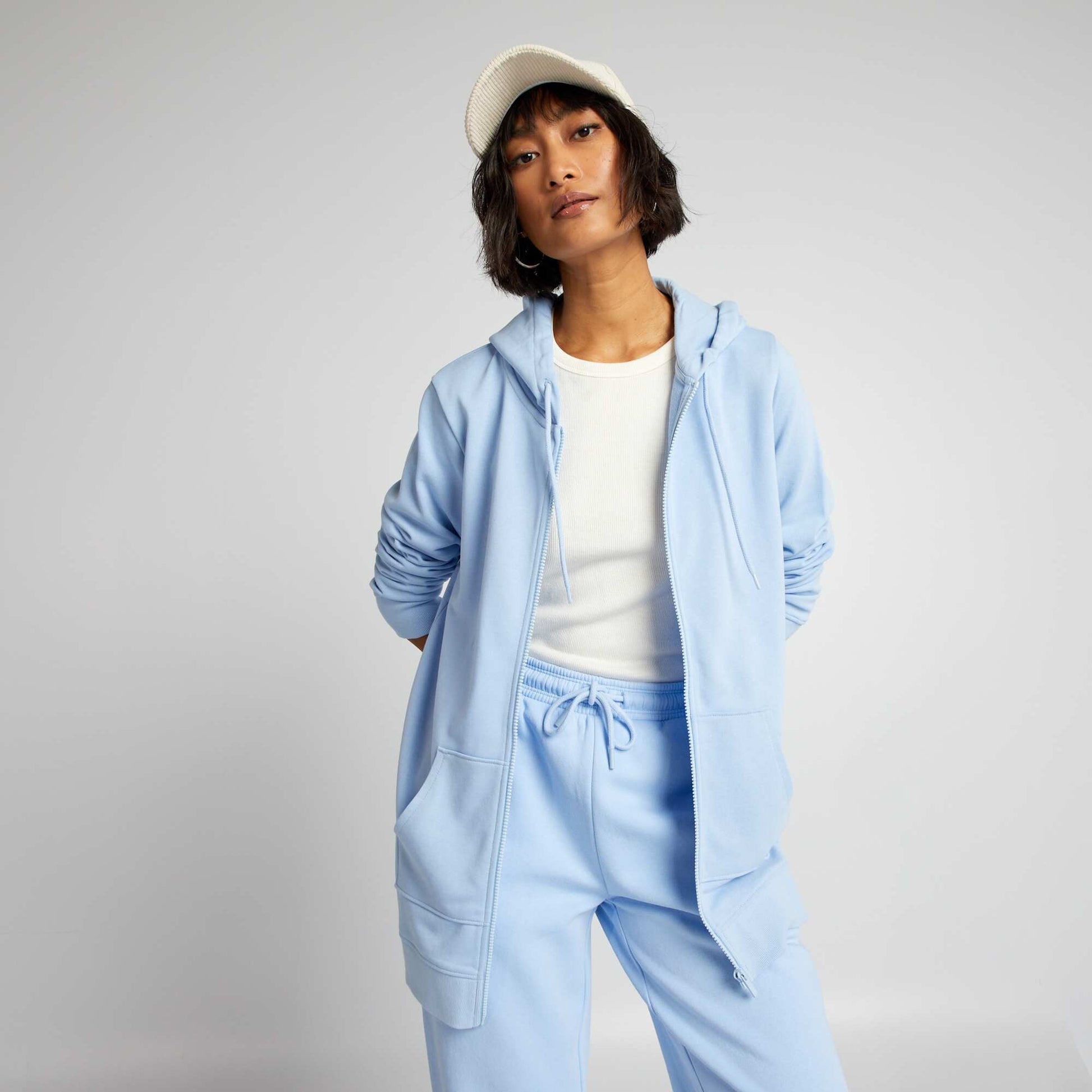 Zip-up hoodie BLUE