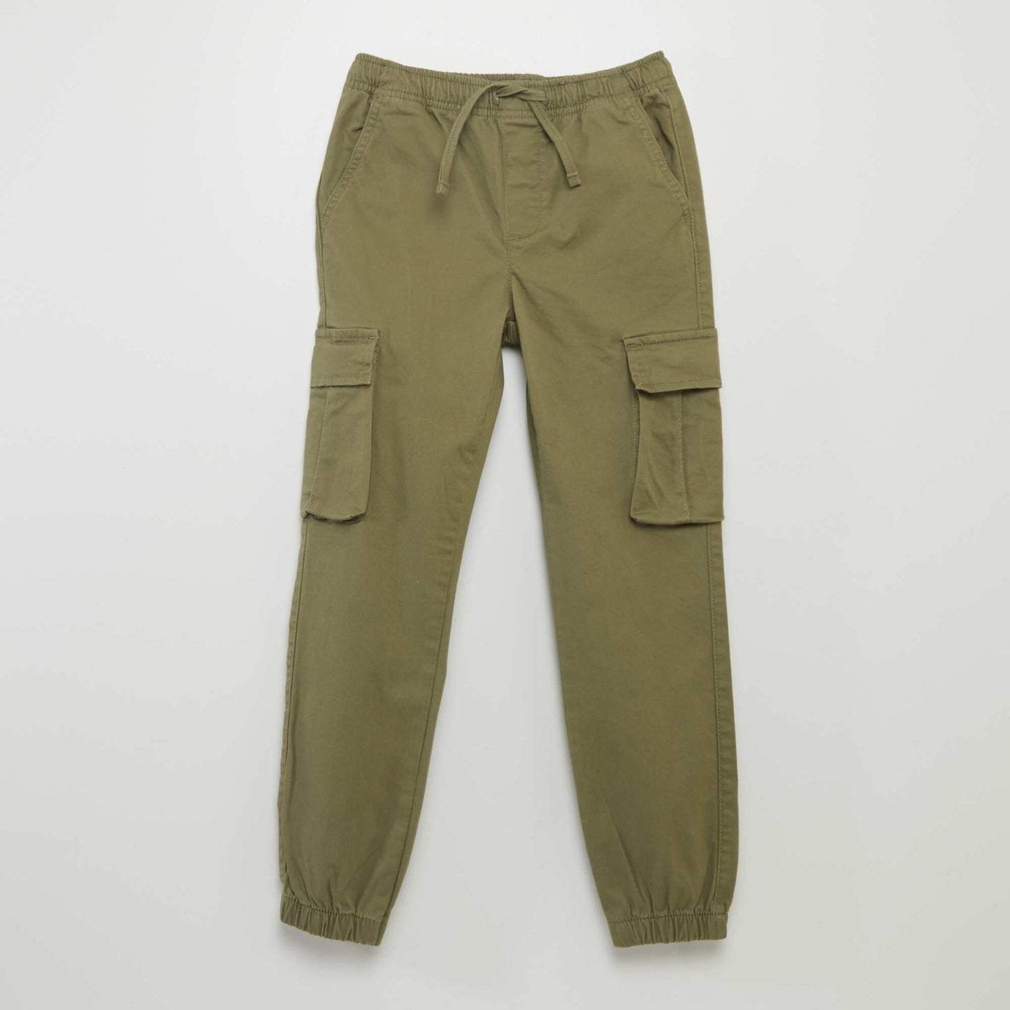 Stretchy multi-pocket trousers GREEN