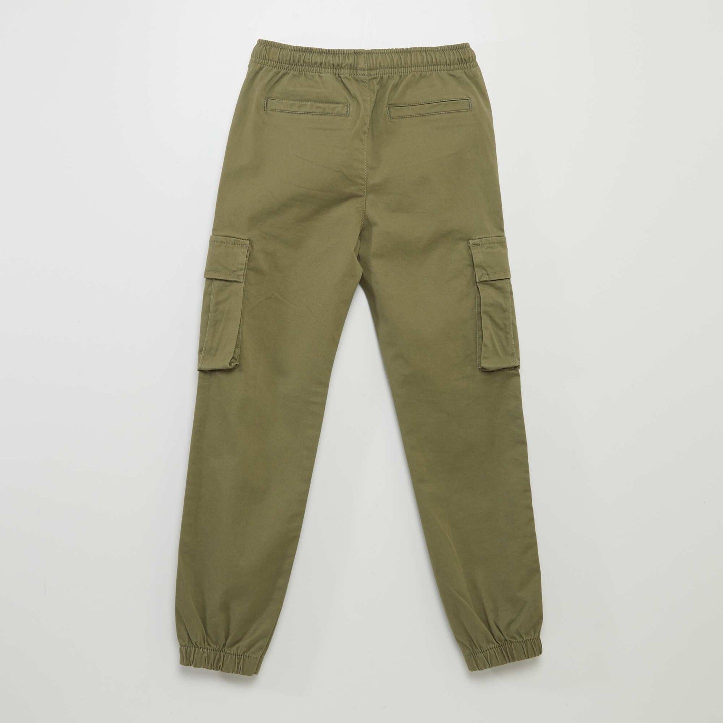 Stretchy multi-pocket trousers GREEN