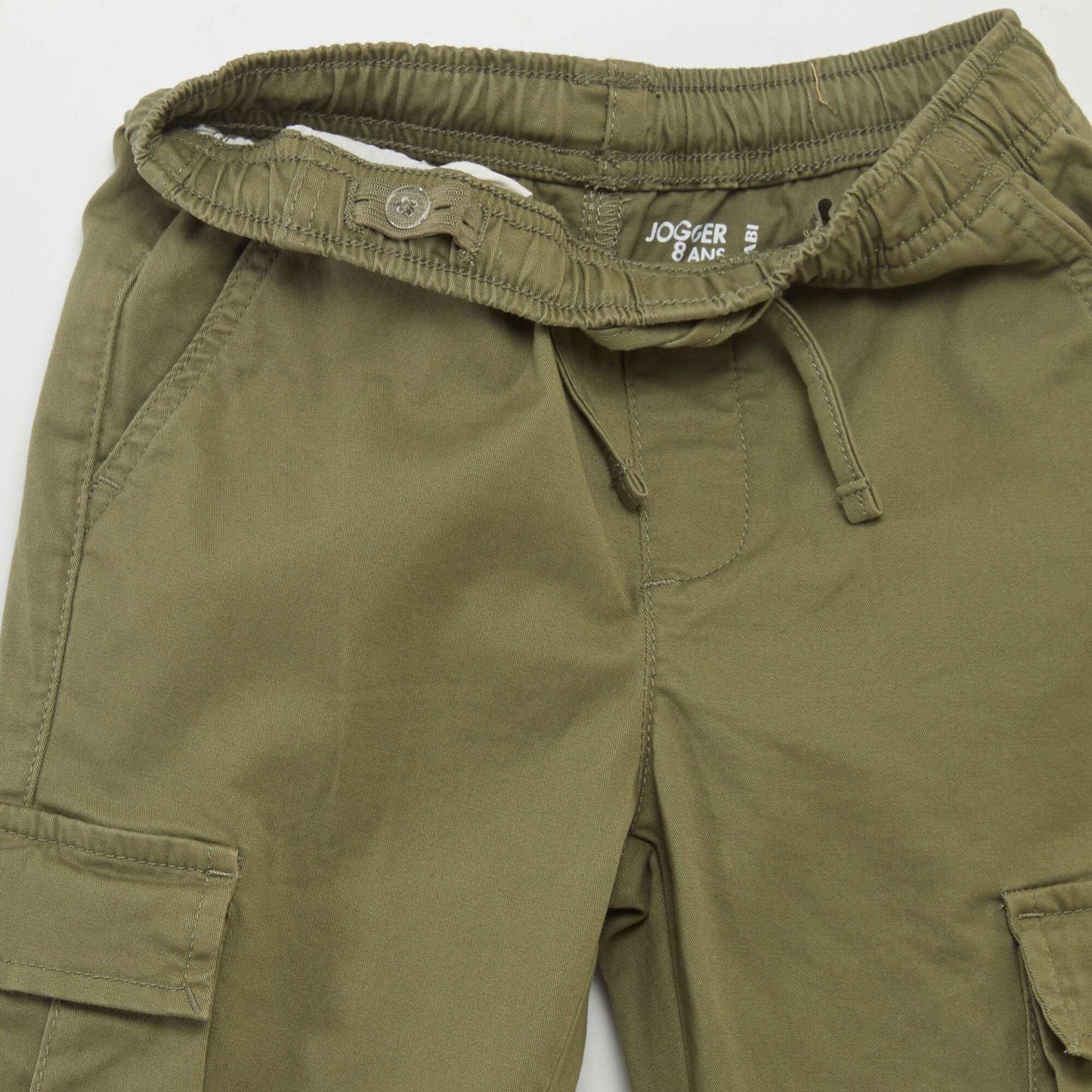 Stretchy multi-pocket trousers GREEN