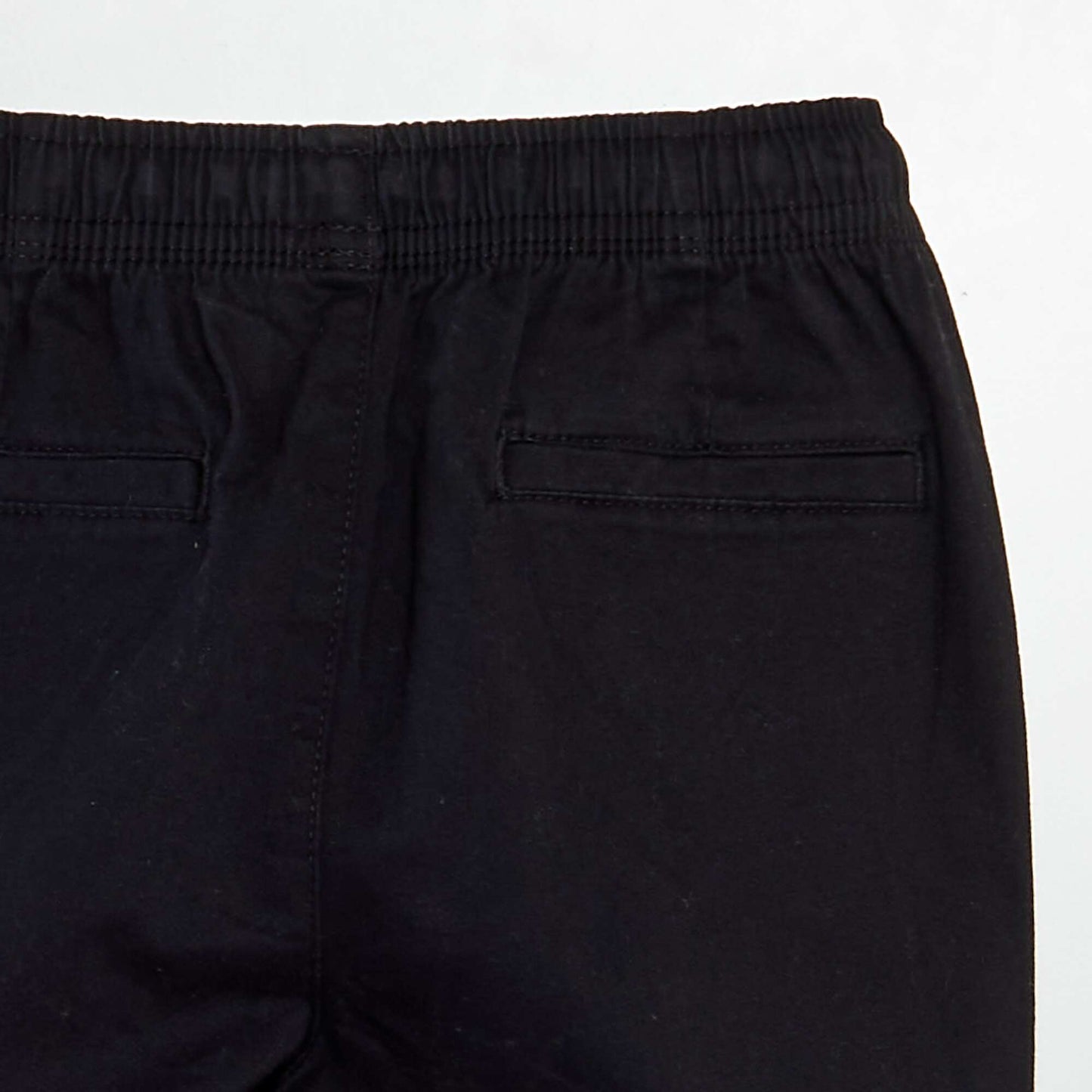 Stretchy multi-pocket trousers BLACK